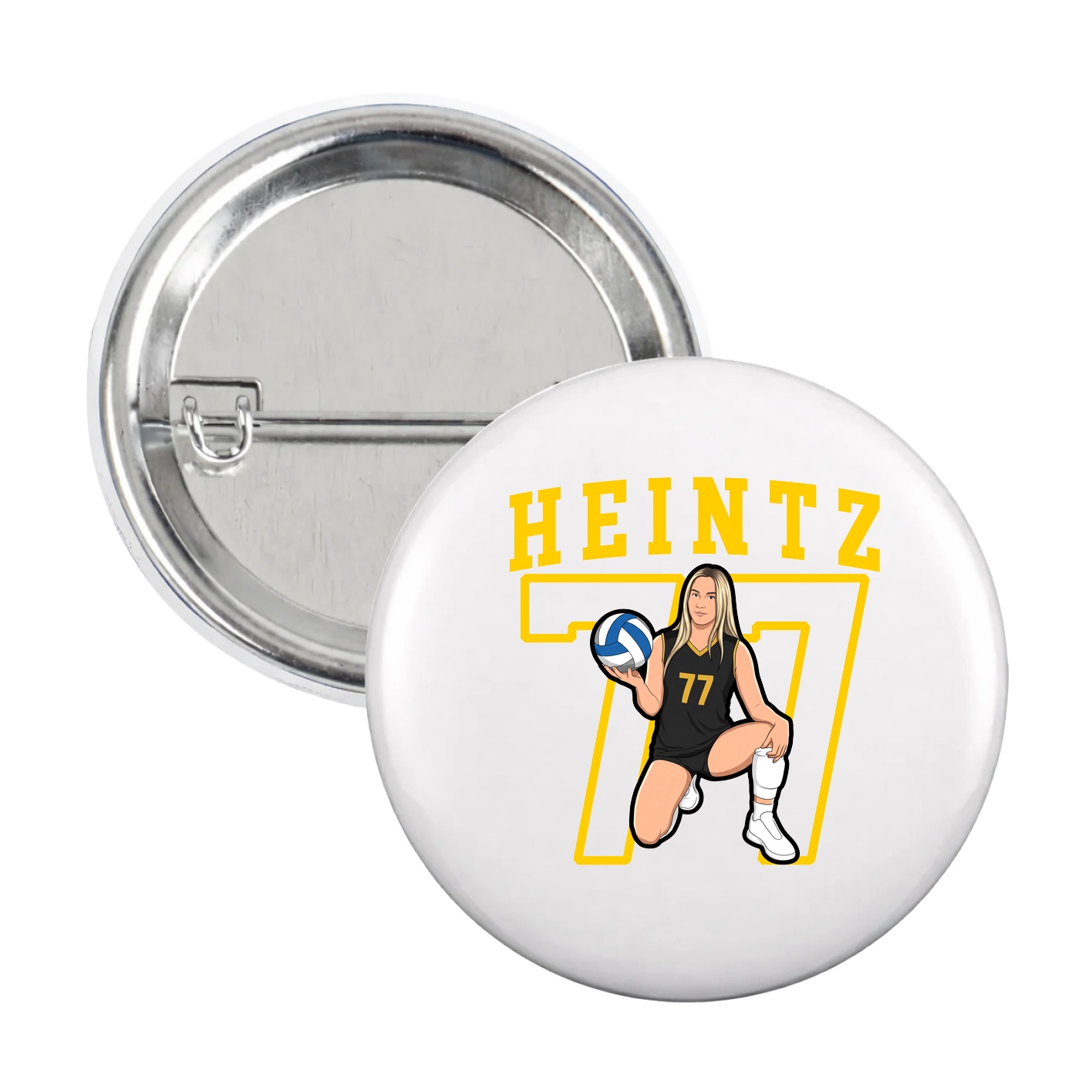 Game Day Button — Shirsey in White