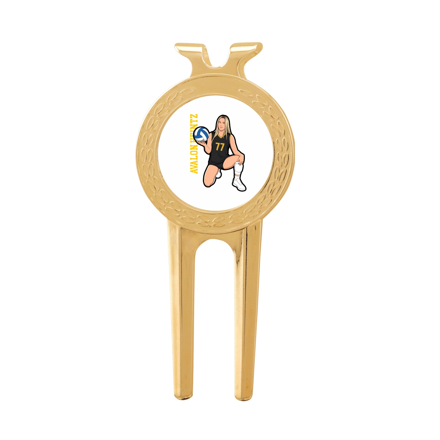 Divot Tool with Ball Marker — Name Vertical in Classic