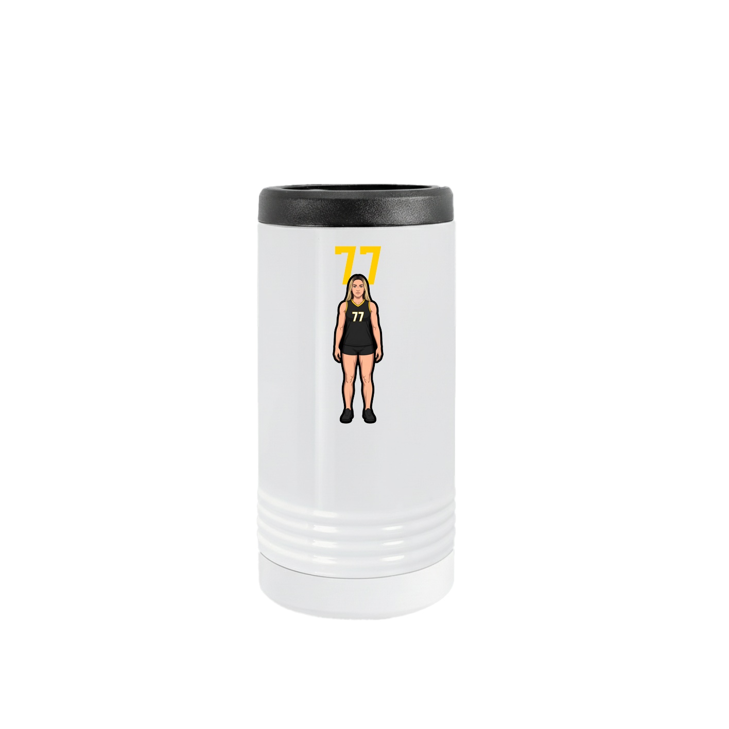 Slim Beverage Holder — Number Top in White