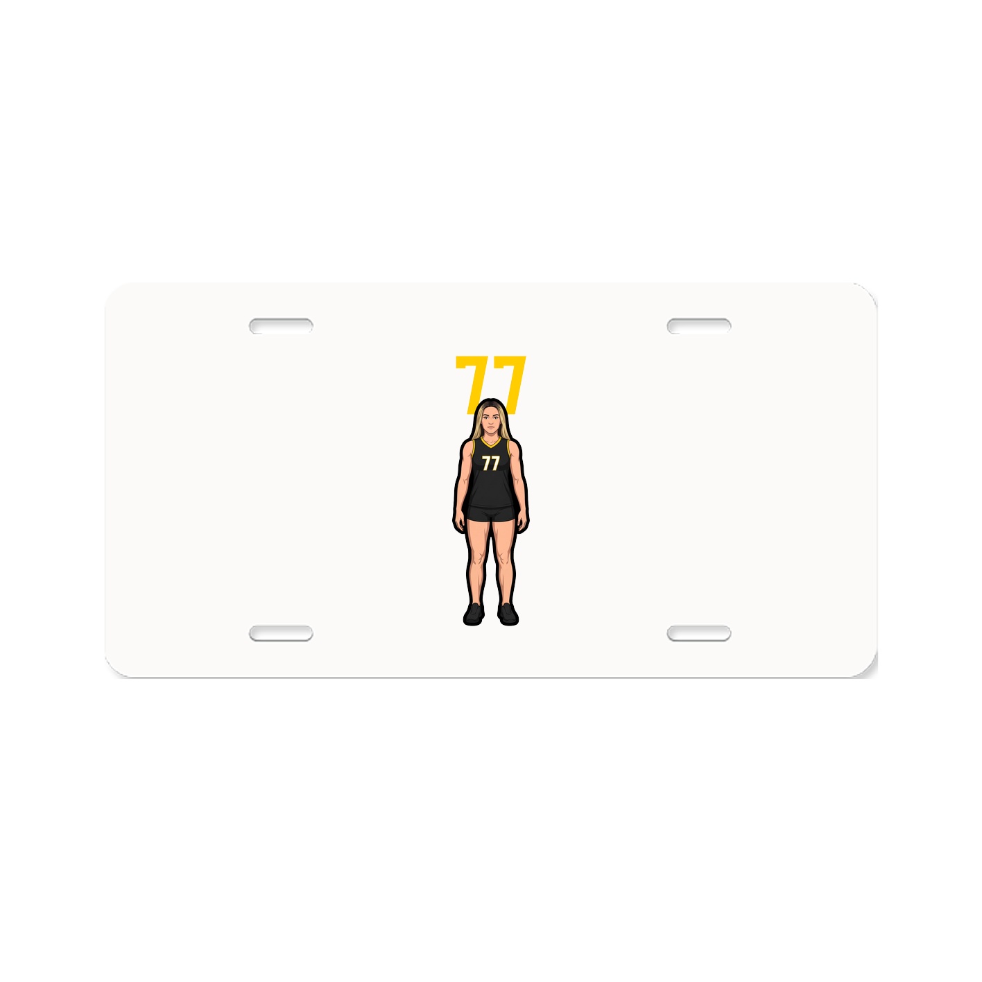 License Plate — Number Top in Classic