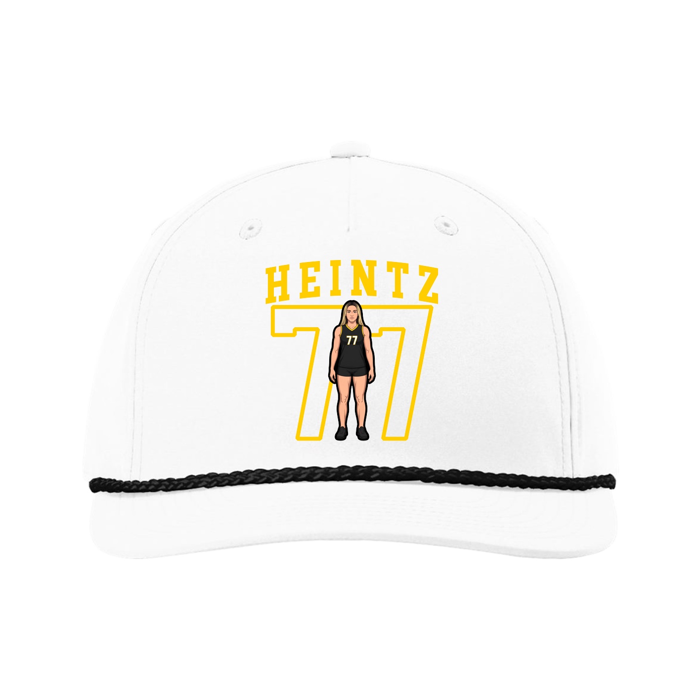 Five-Panel Classic Rope Cap — Shirsey in White