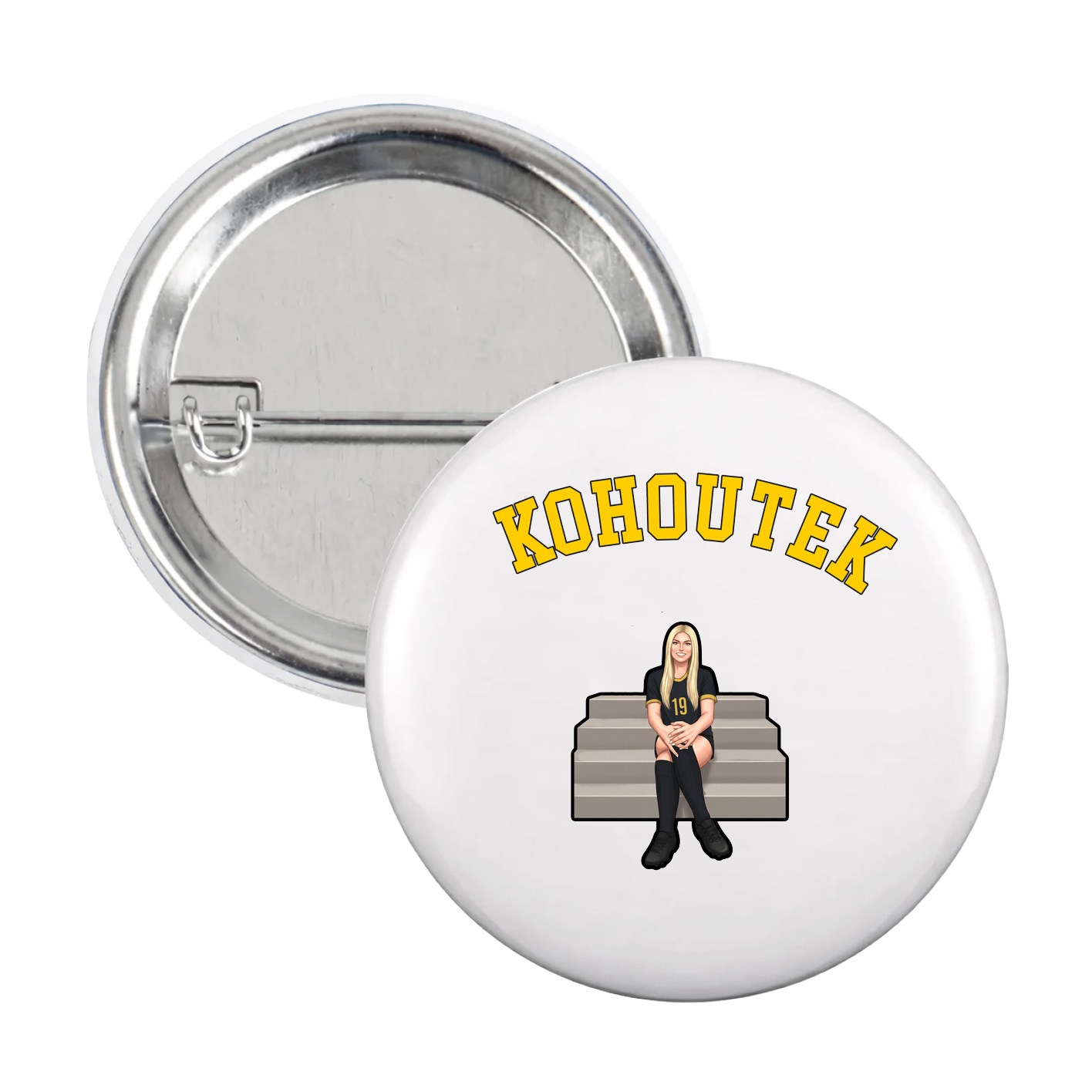 Game Day Button — Shirsey Arch in White