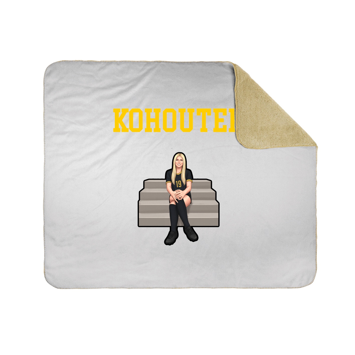 Throw Blanket — Shirsey in White