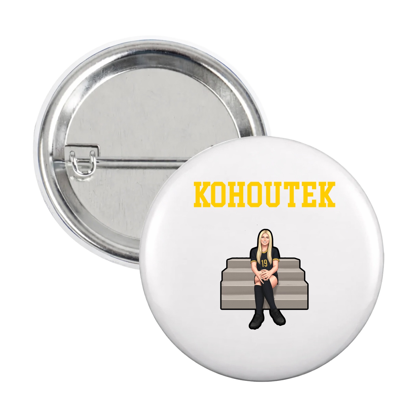 Game Day Button — Shirsey in White
