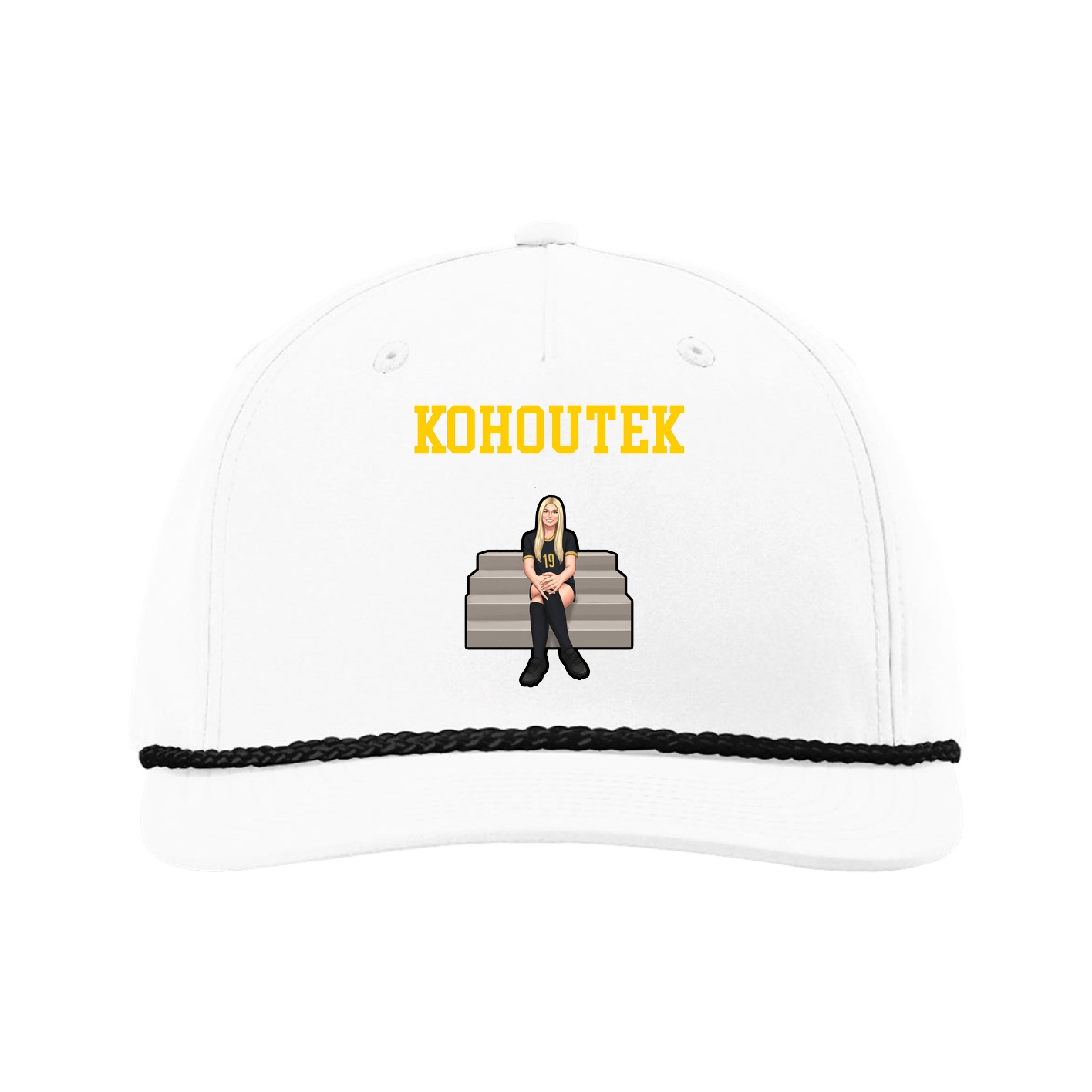 Five-Panel Classic Rope Cap — Shirsey in White