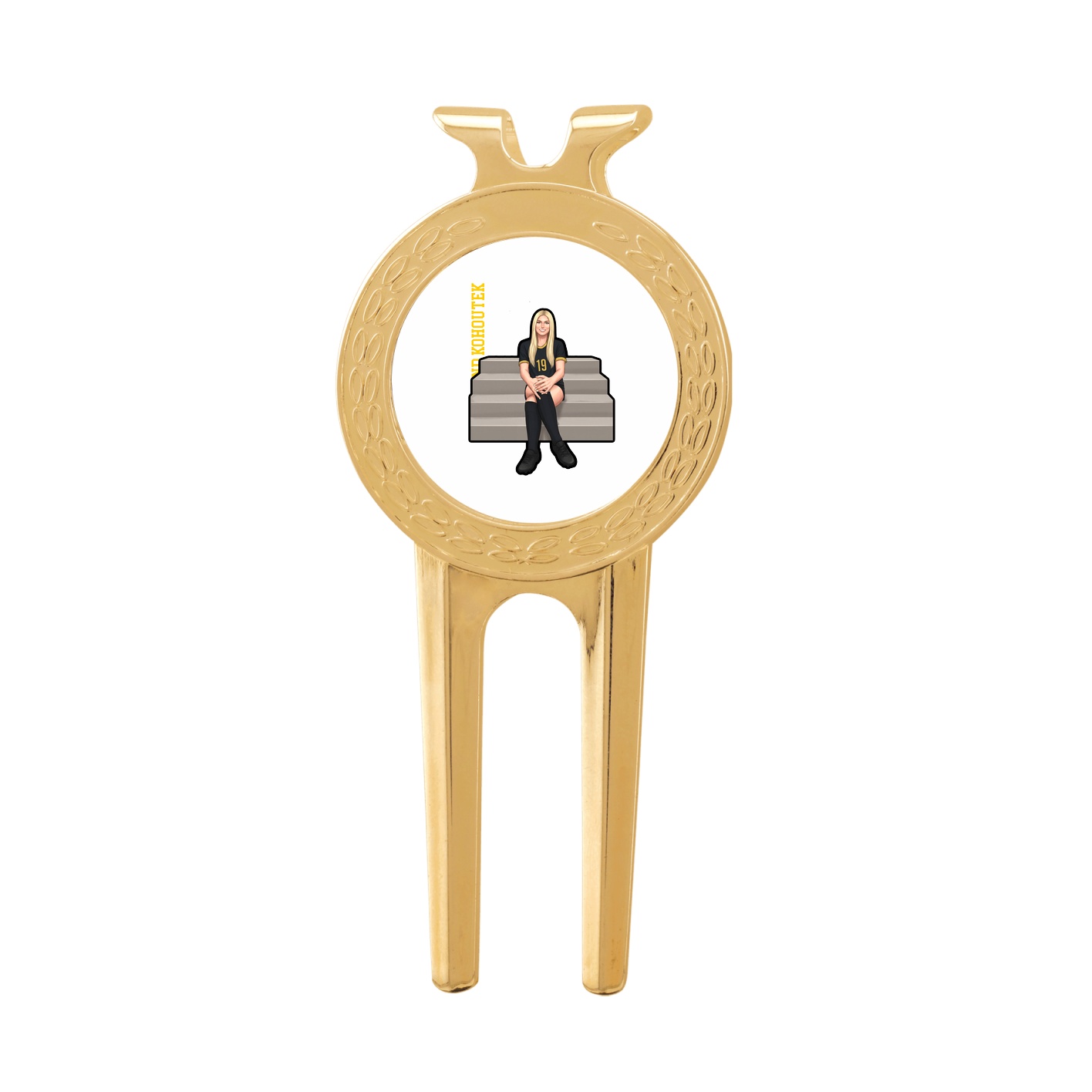 Divot Tool with Ball Marker — Name Vertical in Classic