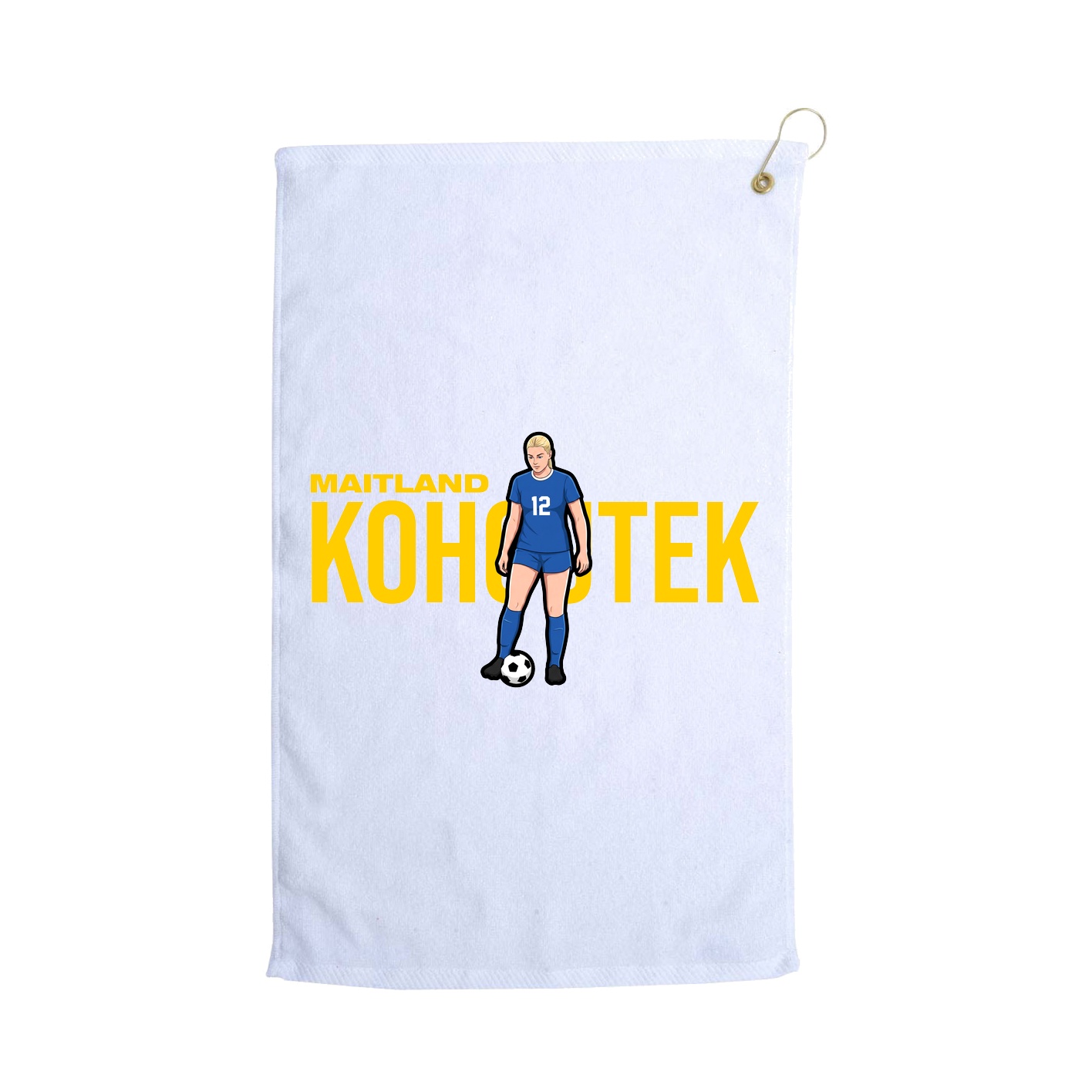 Golf Towel — Player Name in White