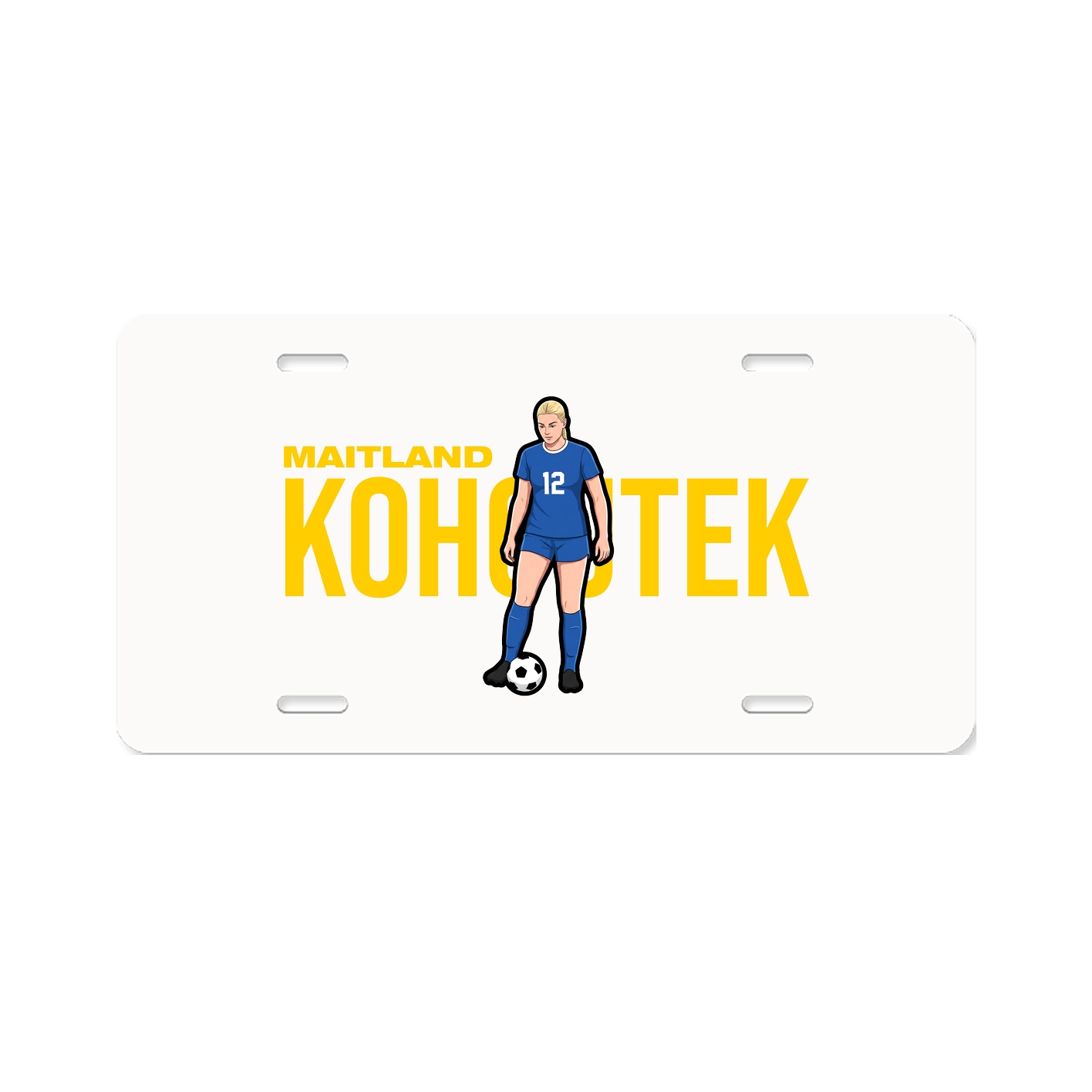 License Plate — Player Name in Classic