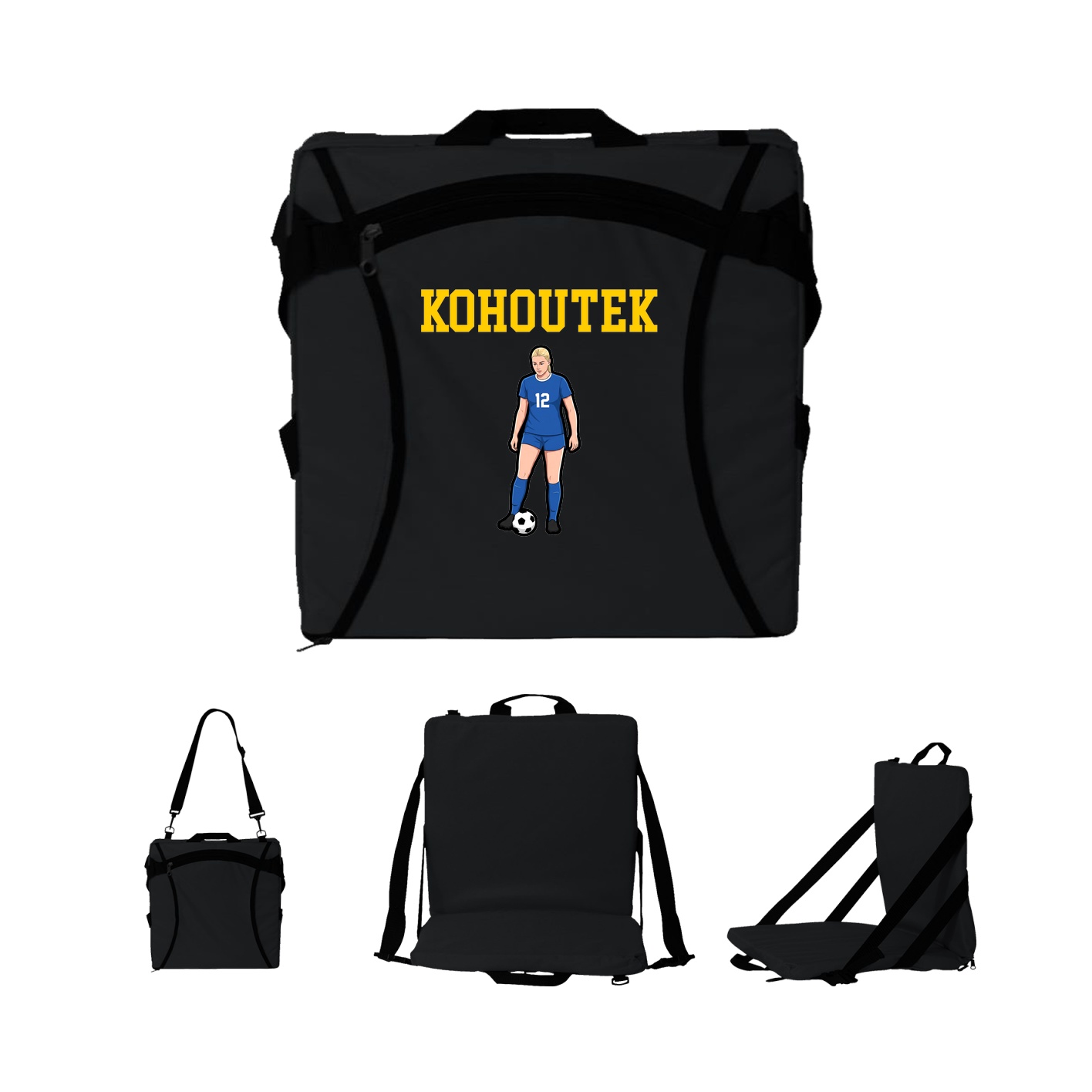 Folding Stadium Seat — Shirsey in Black