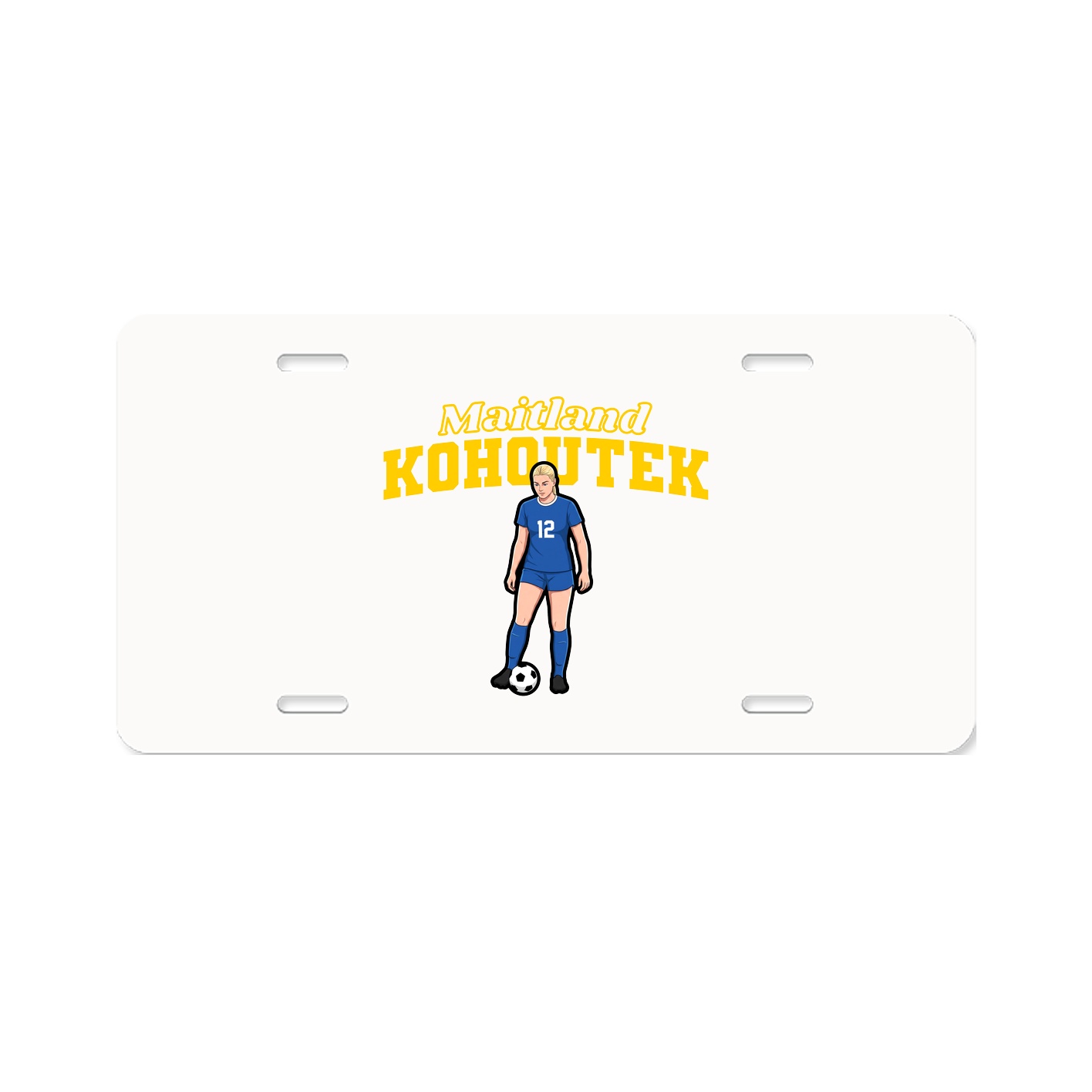 License Plate — Name Arch in Classic
