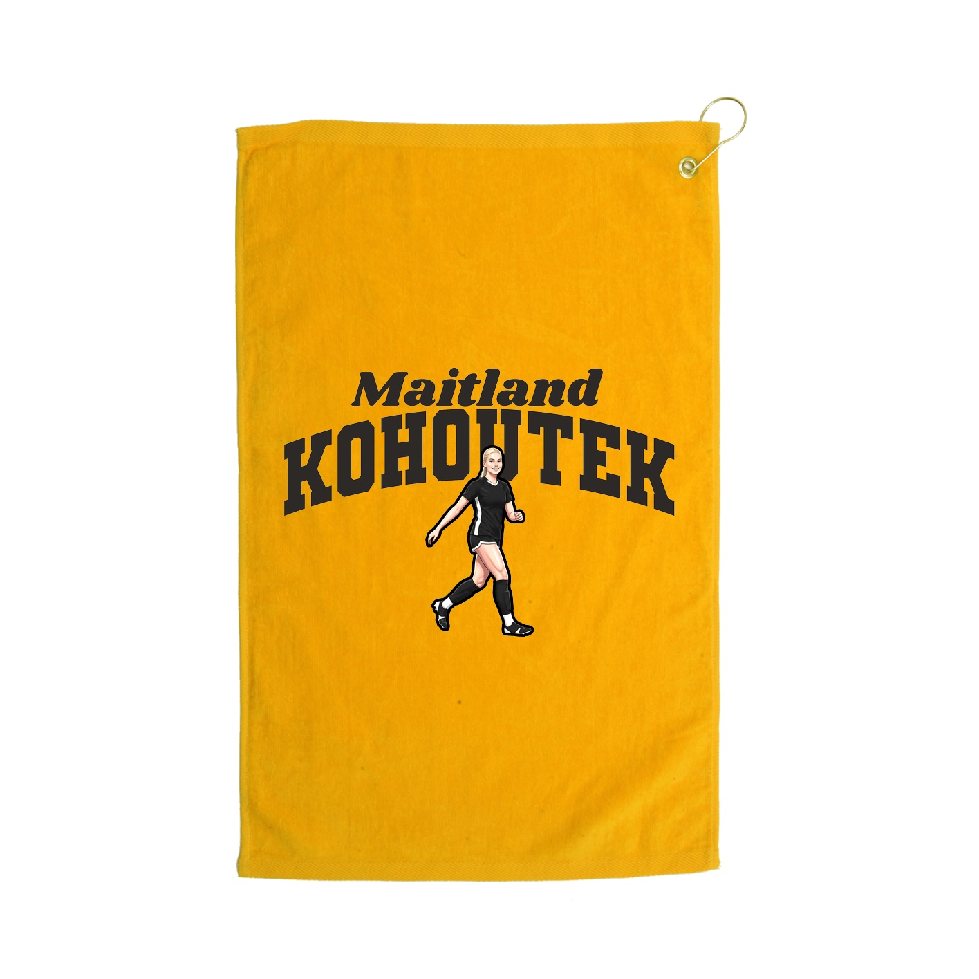 Golf Towel — Signature Arch in Gold