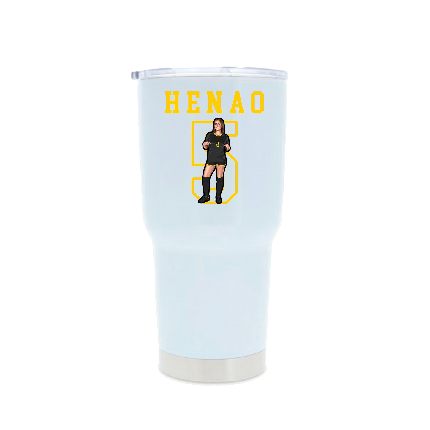 30oz Stainless Steel Tumbler — Shirsey in White