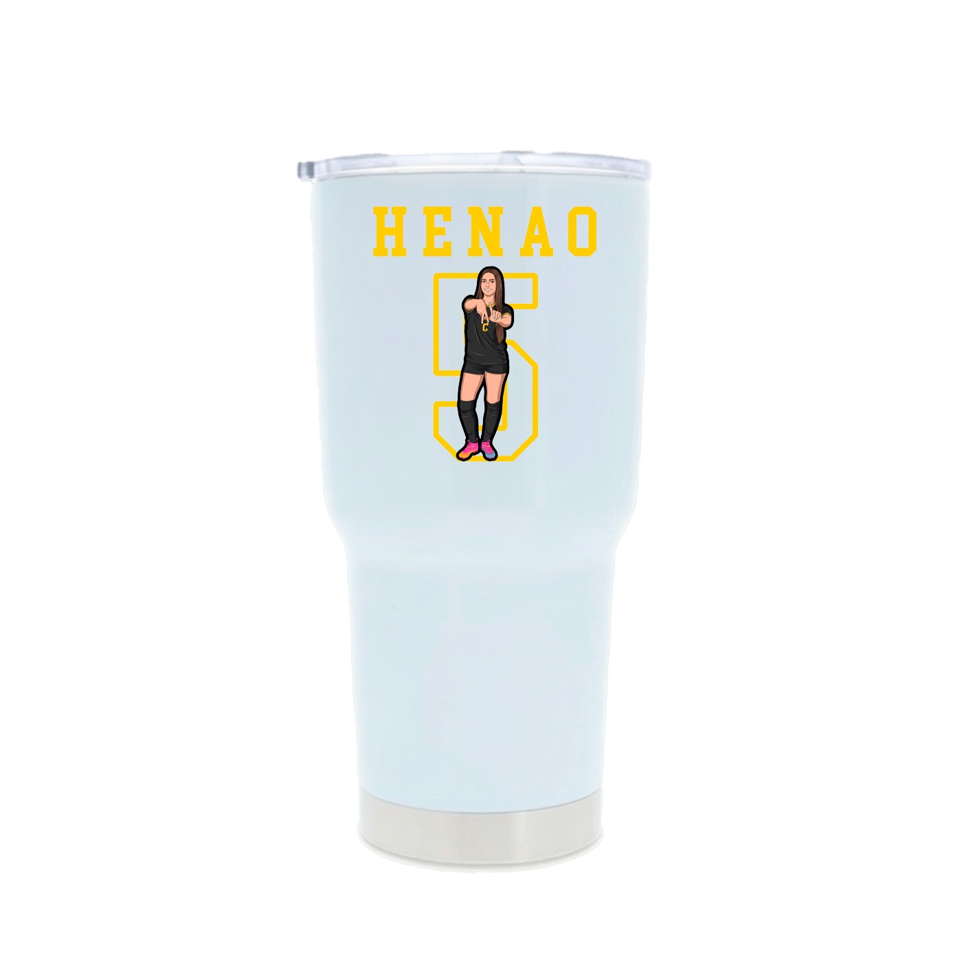 30oz Stainless Steel Tumbler — Shirsey in White