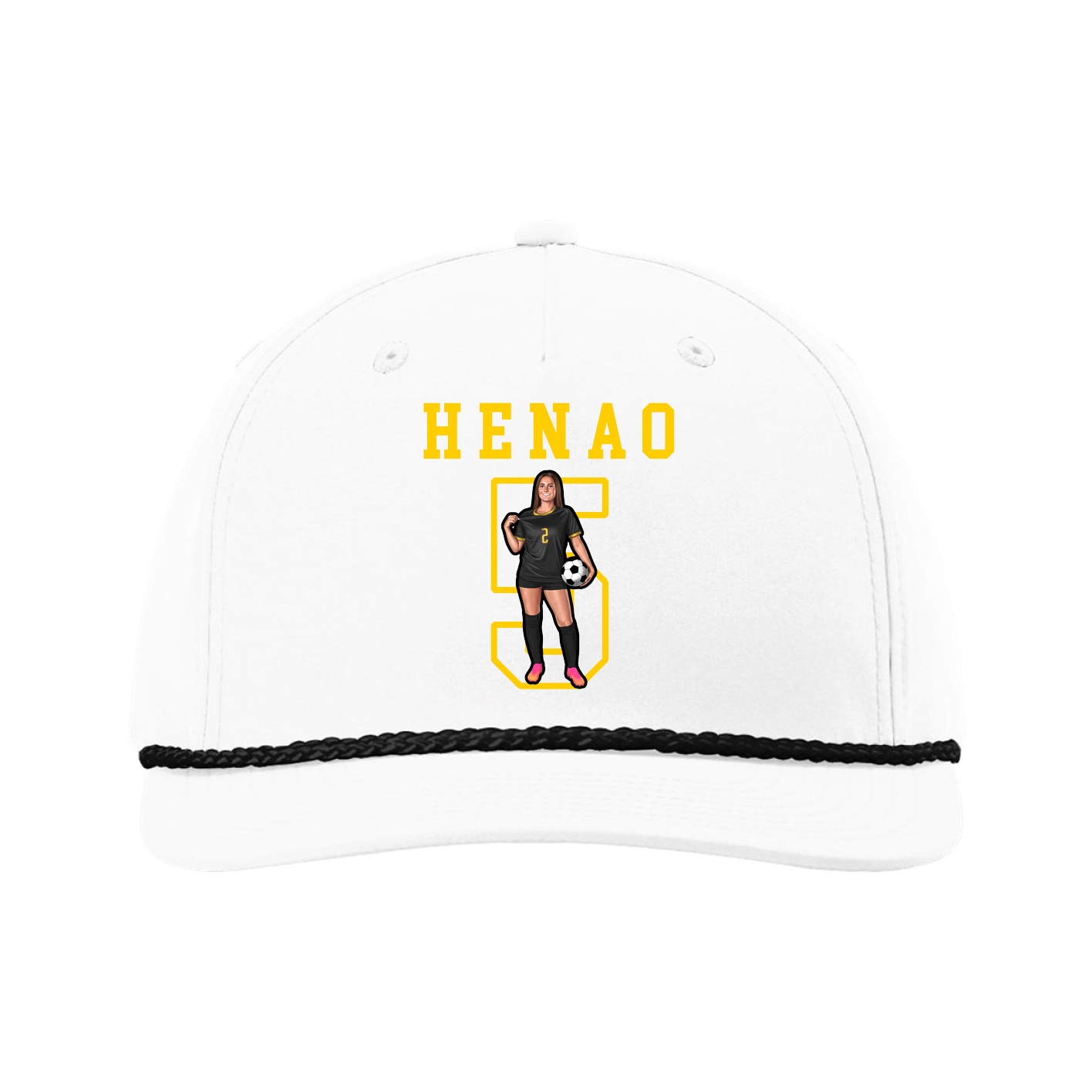 Five-Panel Classic Rope Cap — Shirsey in White