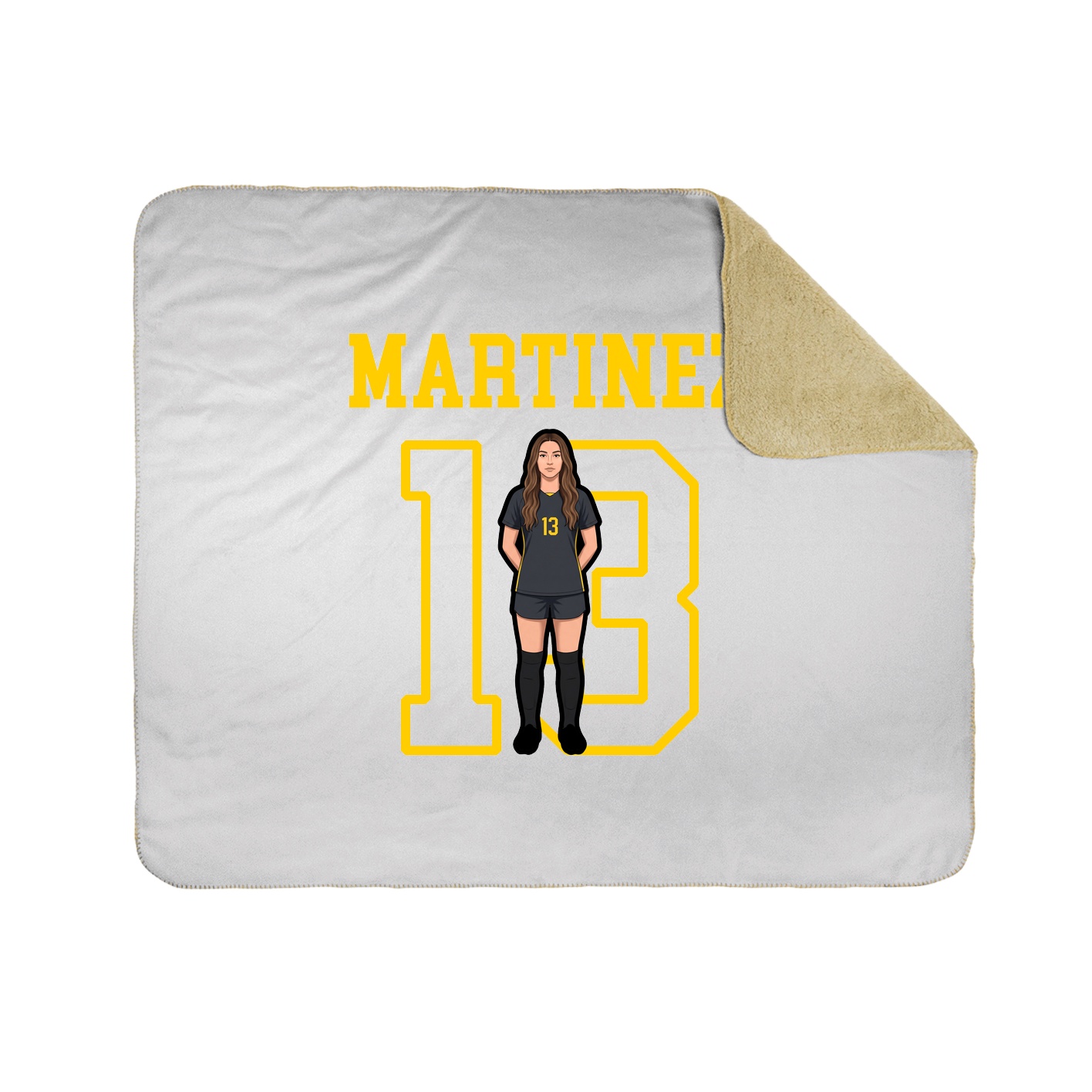 Throw Blanket — Shirsey in White