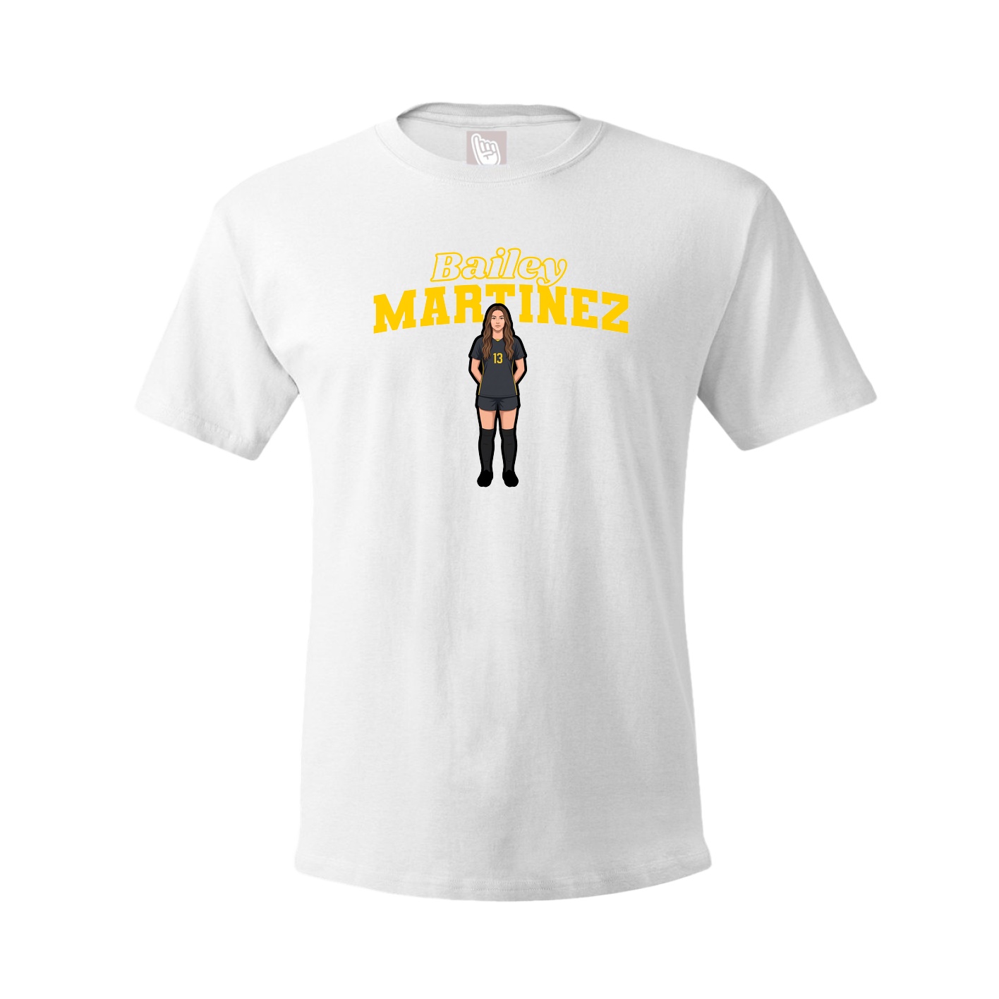 Tee — Name Arch in White