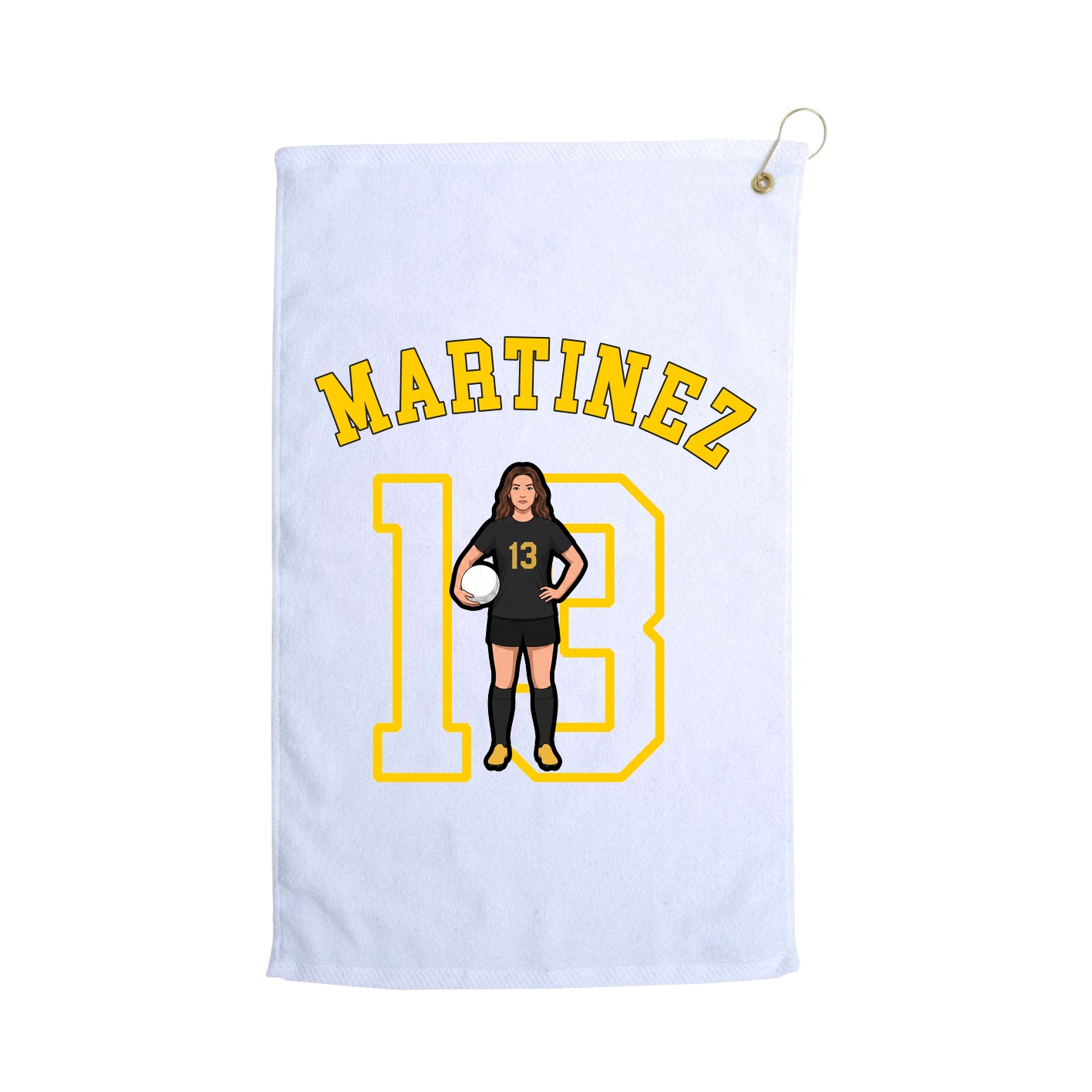 Golf Towel — Shirsey Arch in White