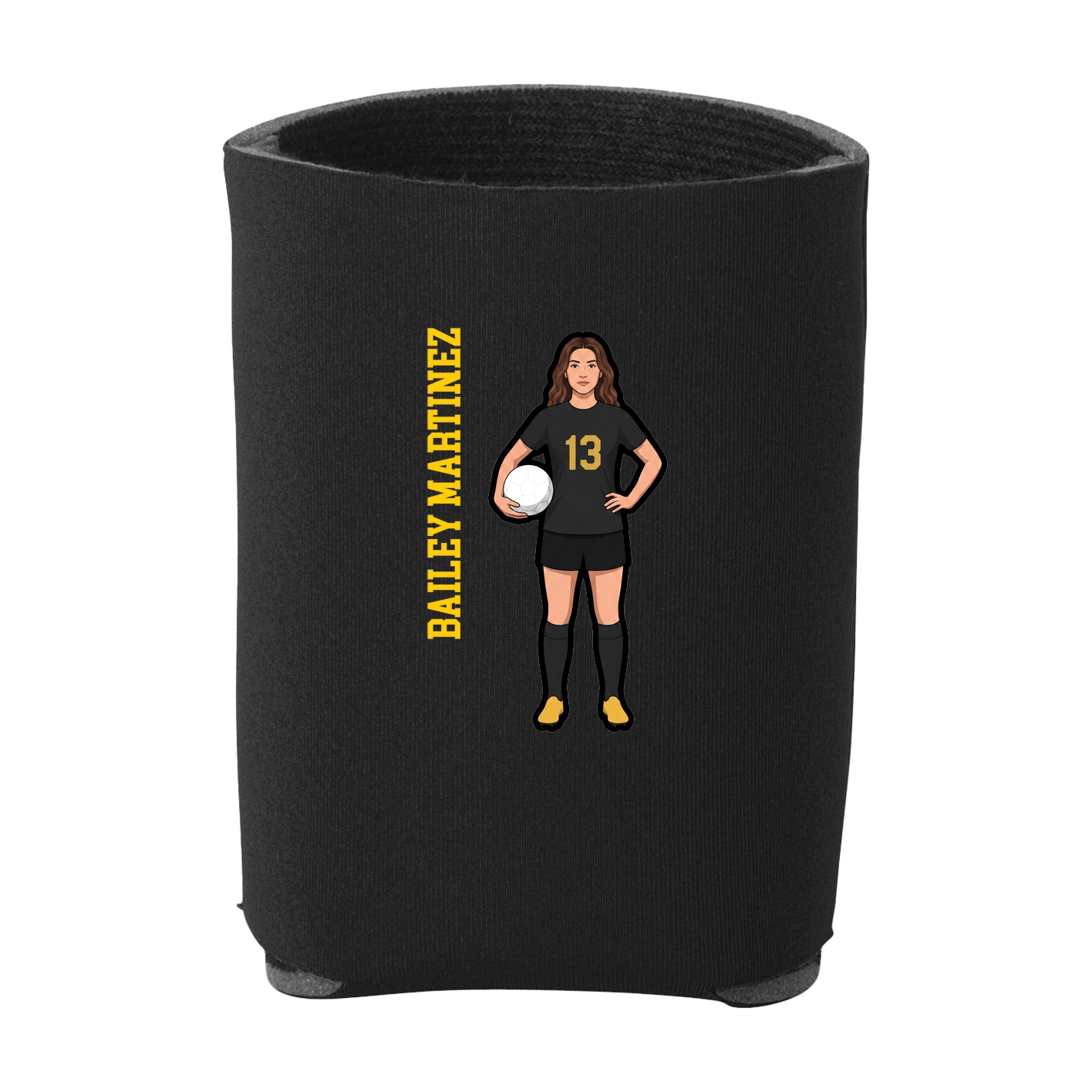 Can Holder — Name Vertical in Black
