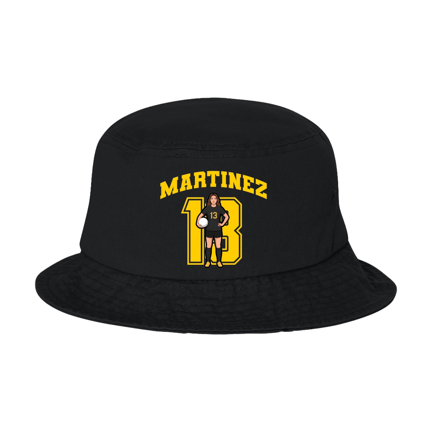 Bucket Cap — Number in Black