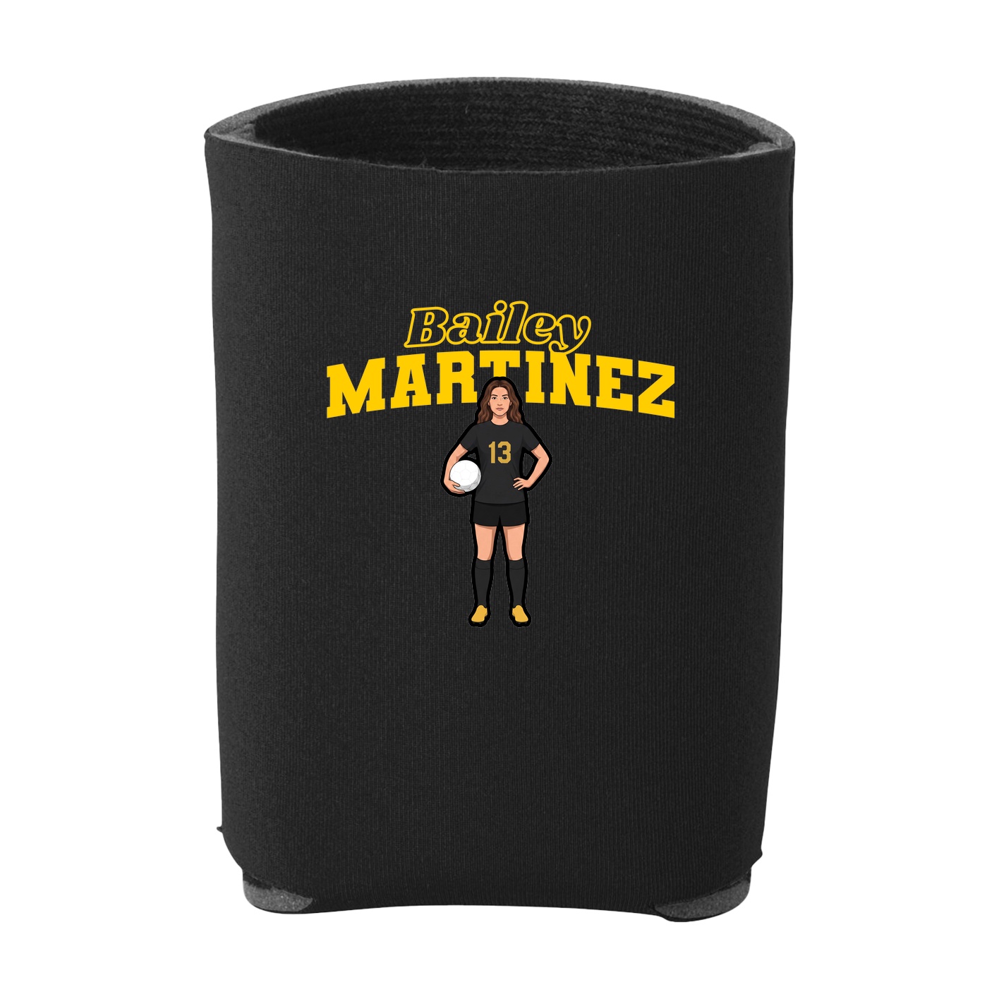 Can Holder — Name Arch in Black