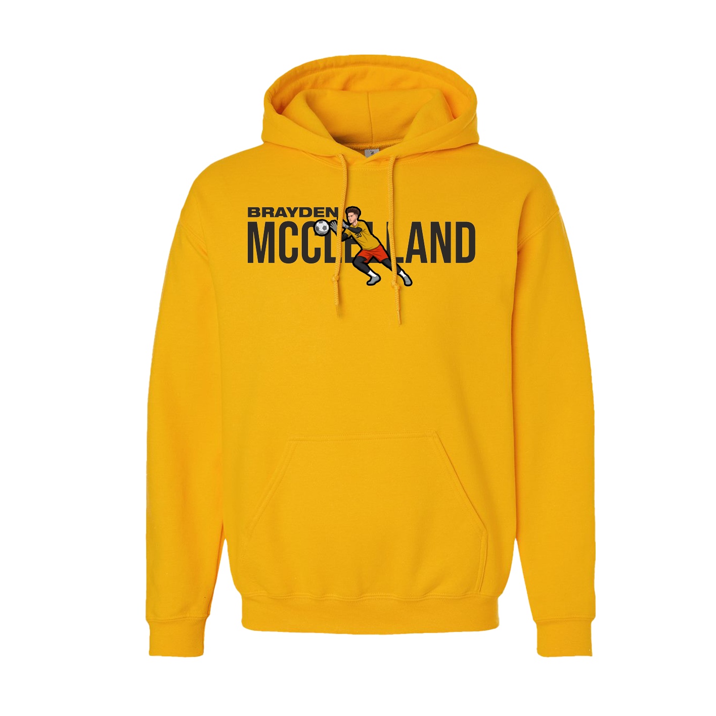 Hoodie — Player Name in Gold
