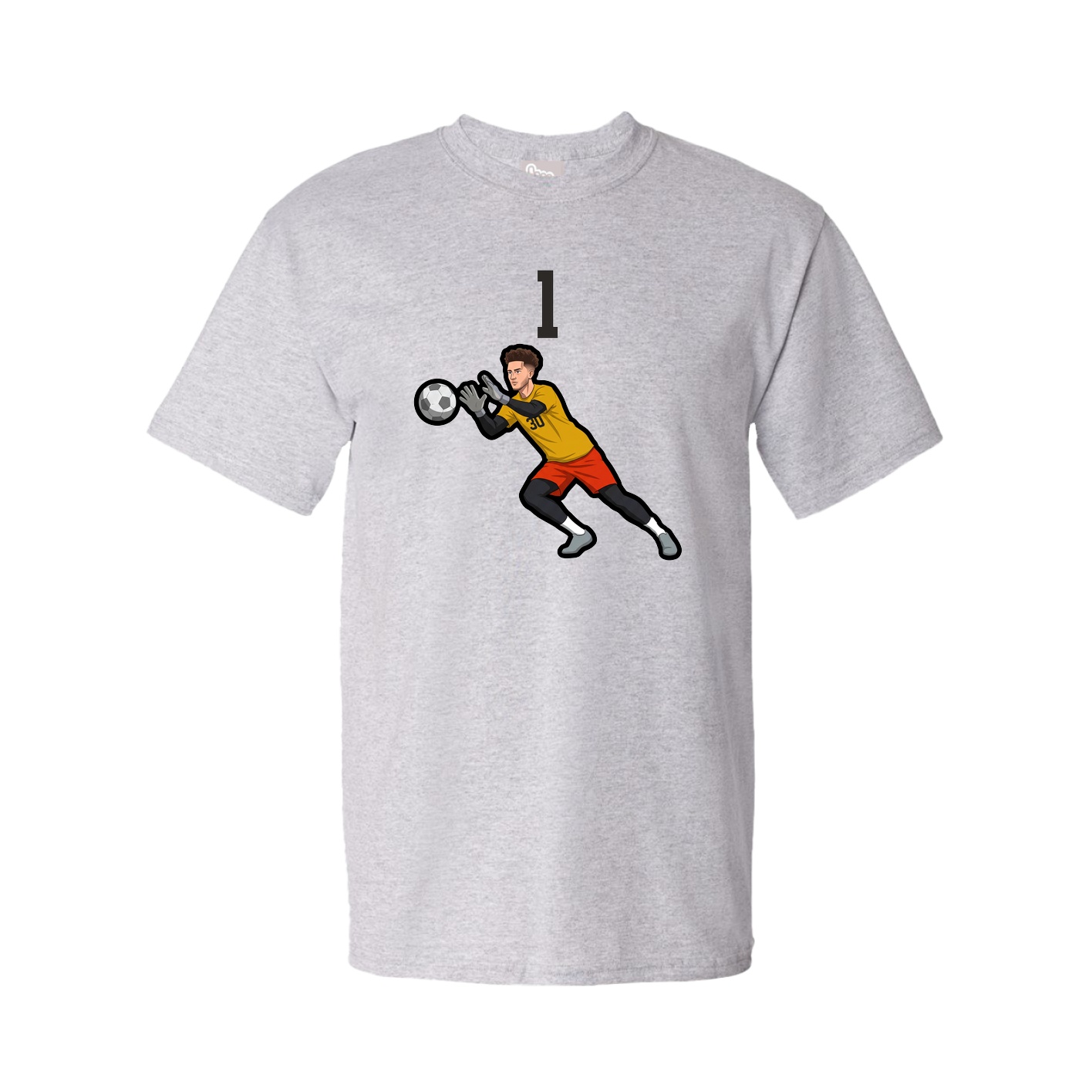 Tee — Number Top in Grey