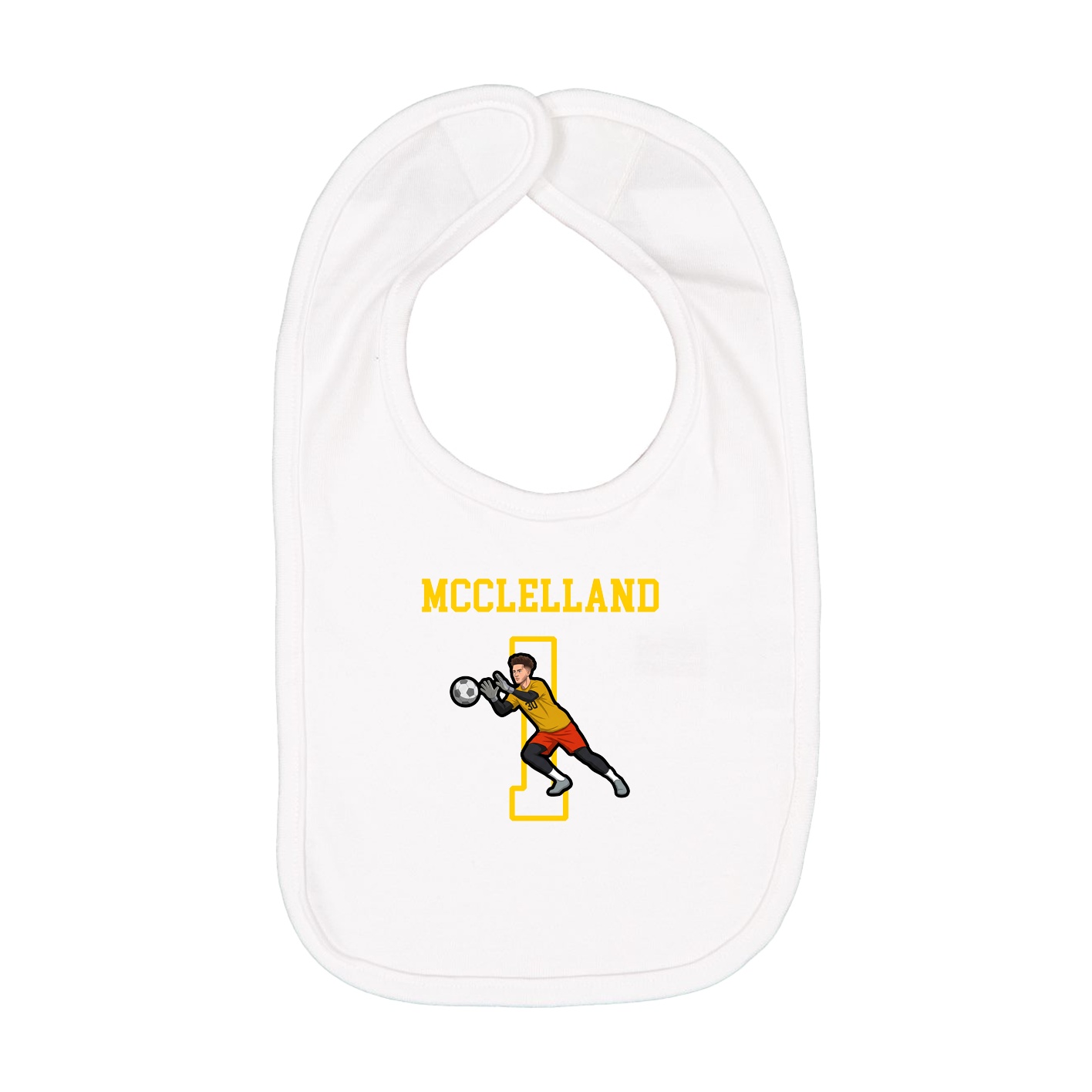 Infant Bib — Shirsey in White