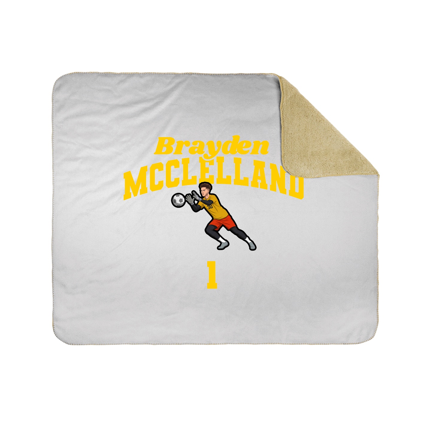 Throw Blanket — Signature Arch in White