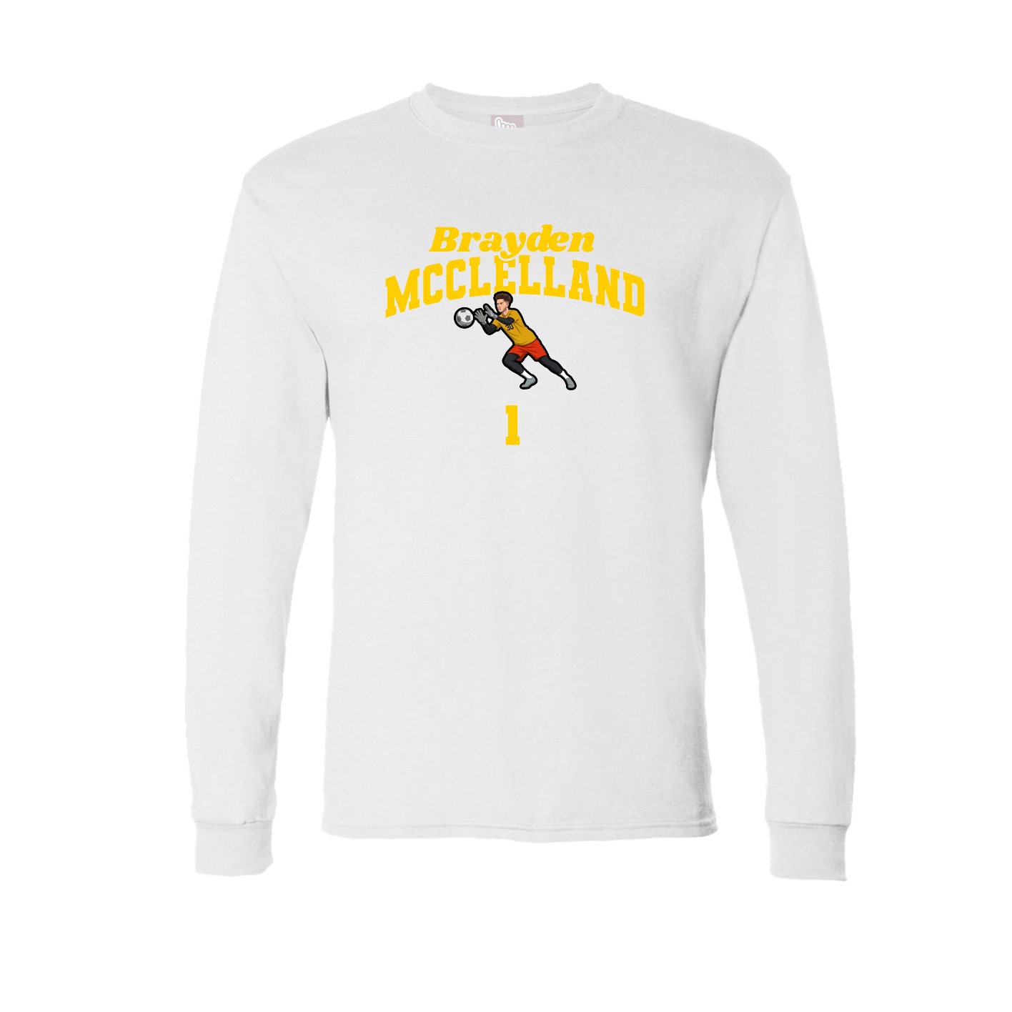 Long Sleeve Tee — Signature Arch in White