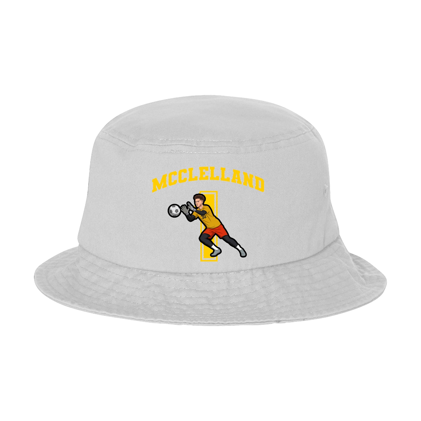 Bucket Cap — Number in White