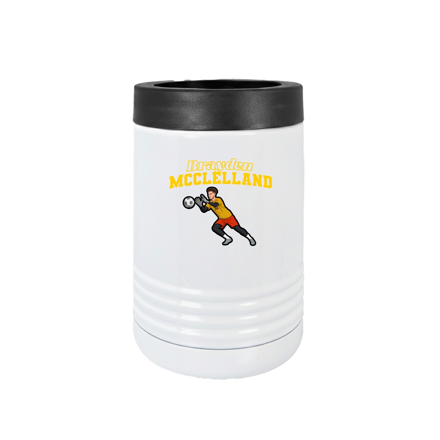 Beverage Holder — Name Arch in White