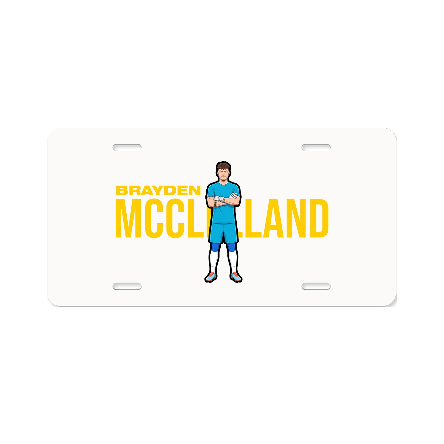 License Plate — Player Name in Classic