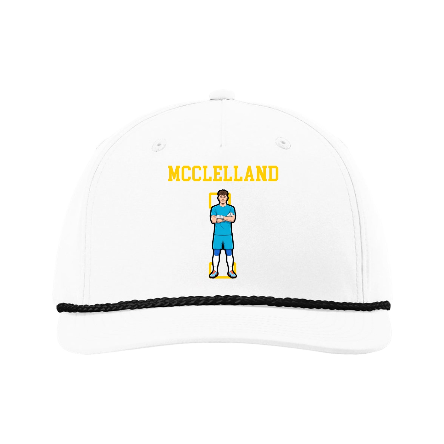 Five-Panel Classic Rope Cap — Shirsey in White