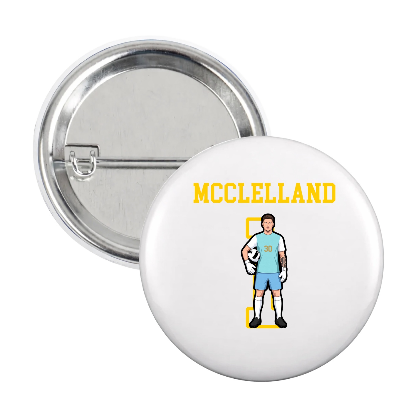 Game Day Button — Shirsey in White