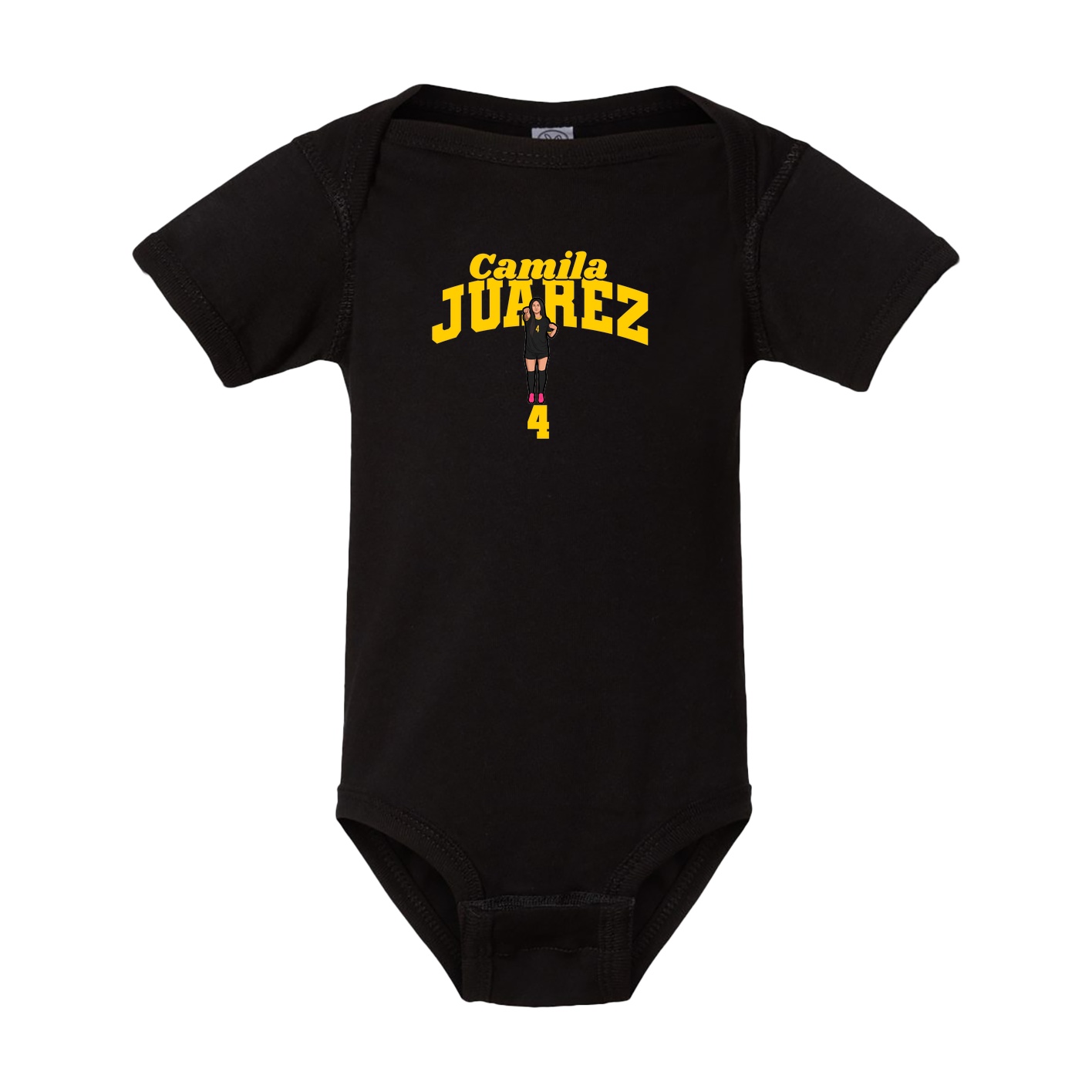 Baby Onesie — Signature Arch in Black