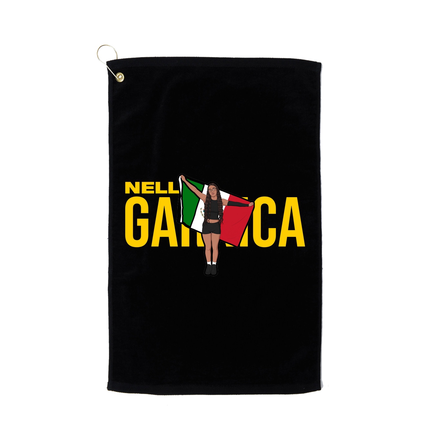 Golf Towel — Player Name in Black