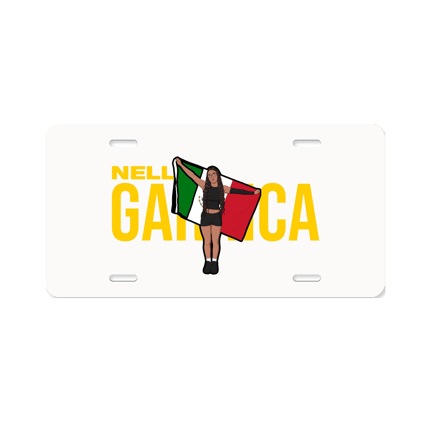 License Plate — Player Name in Classic