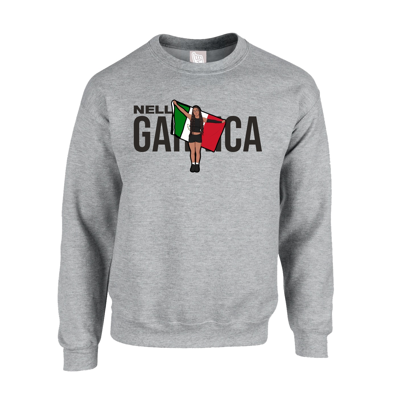 Fleece Crew — Player Name in Grey