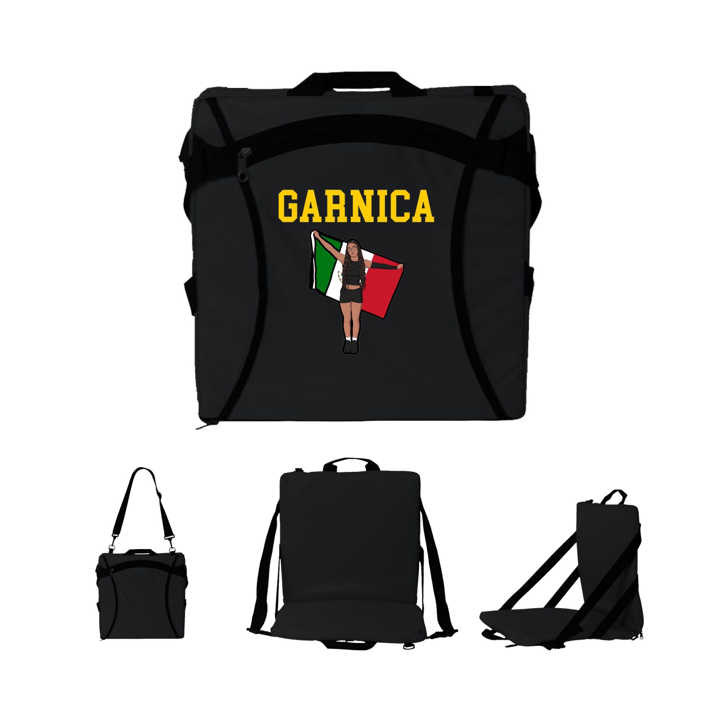 Folding Stadium Seat — Shirsey in Black