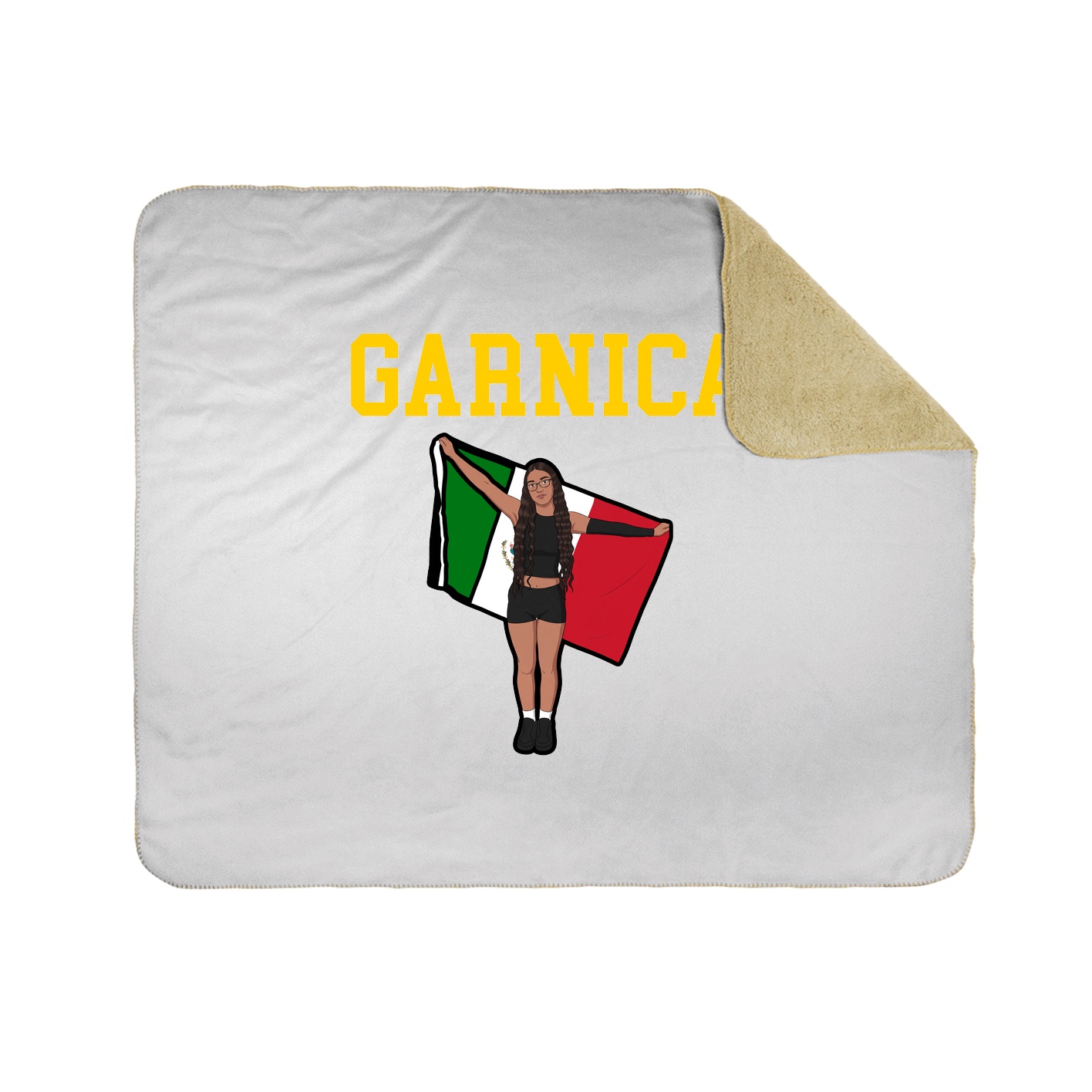 Throw Blanket — Shirsey in White