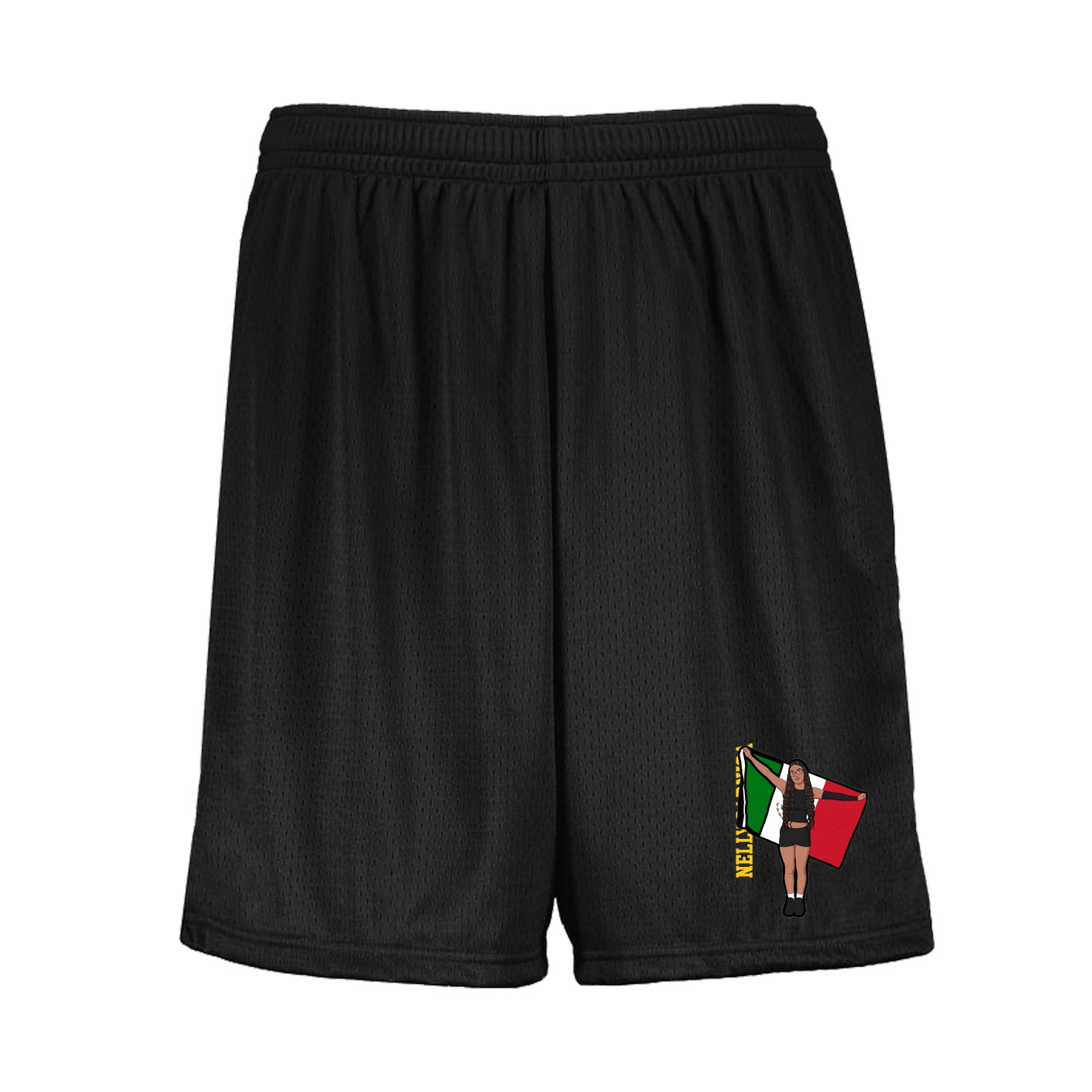 Shorts — Name Vertical in Black