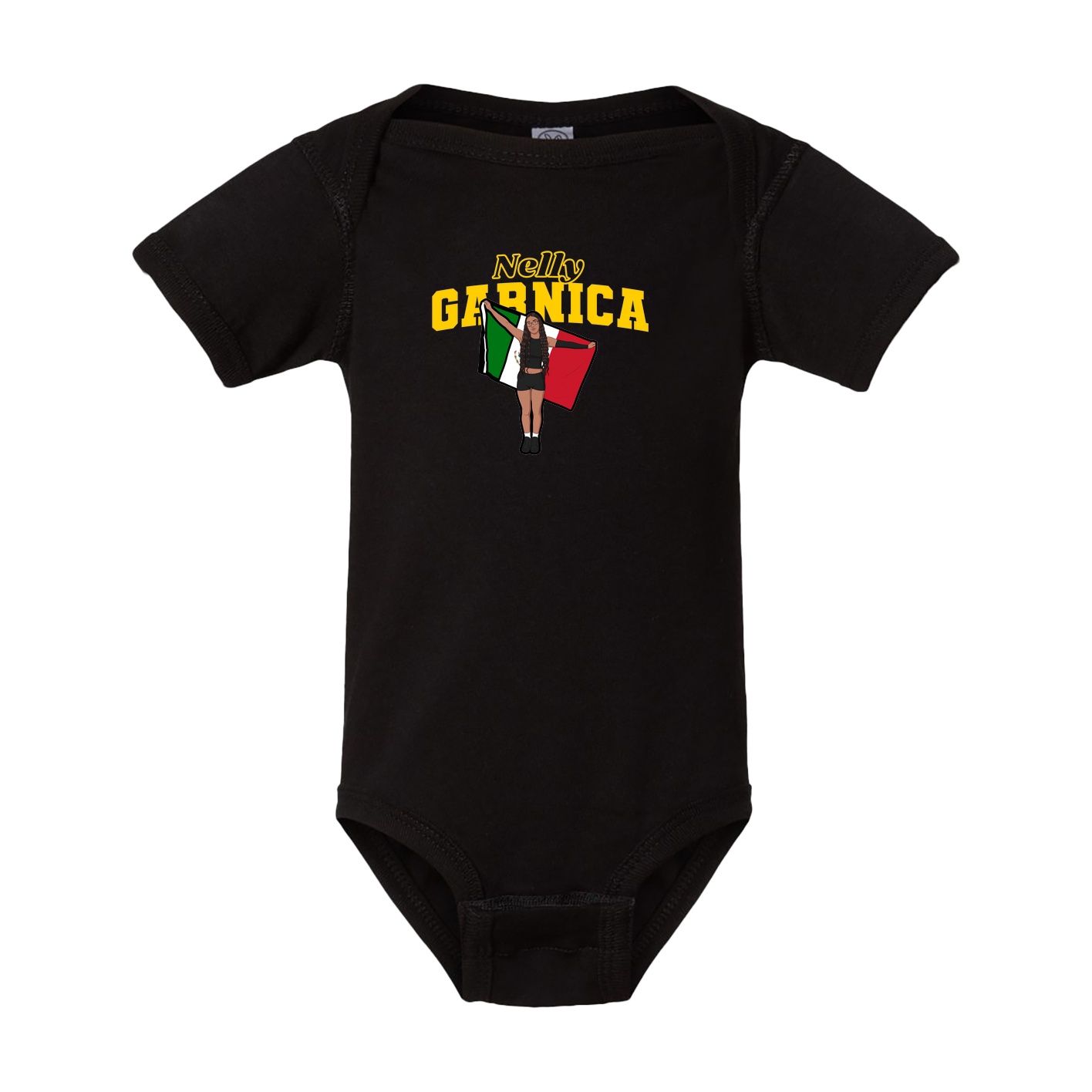 Baby Onesie — Name Arch in Black