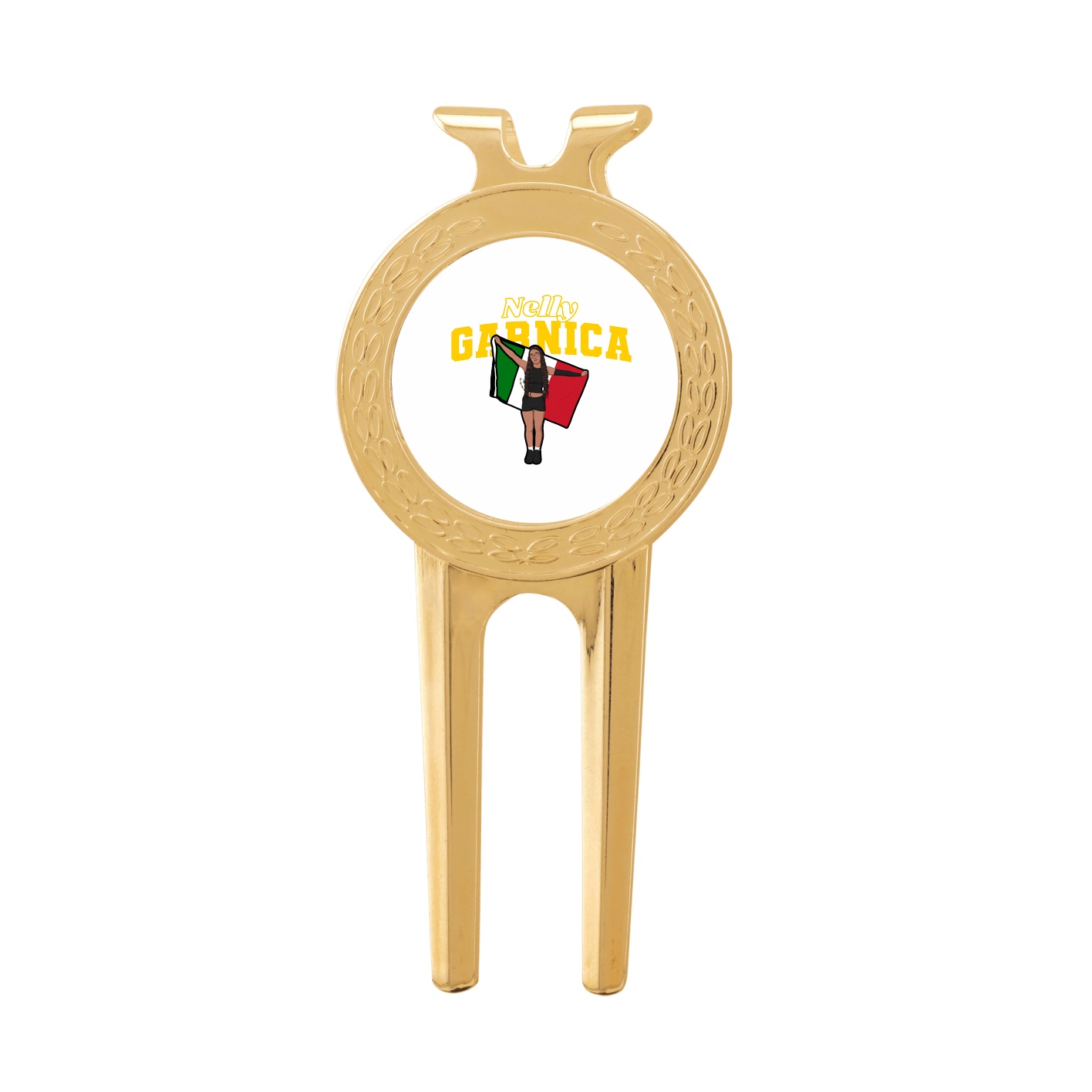Divot Tool with Ball Marker — Name Arch in Classic