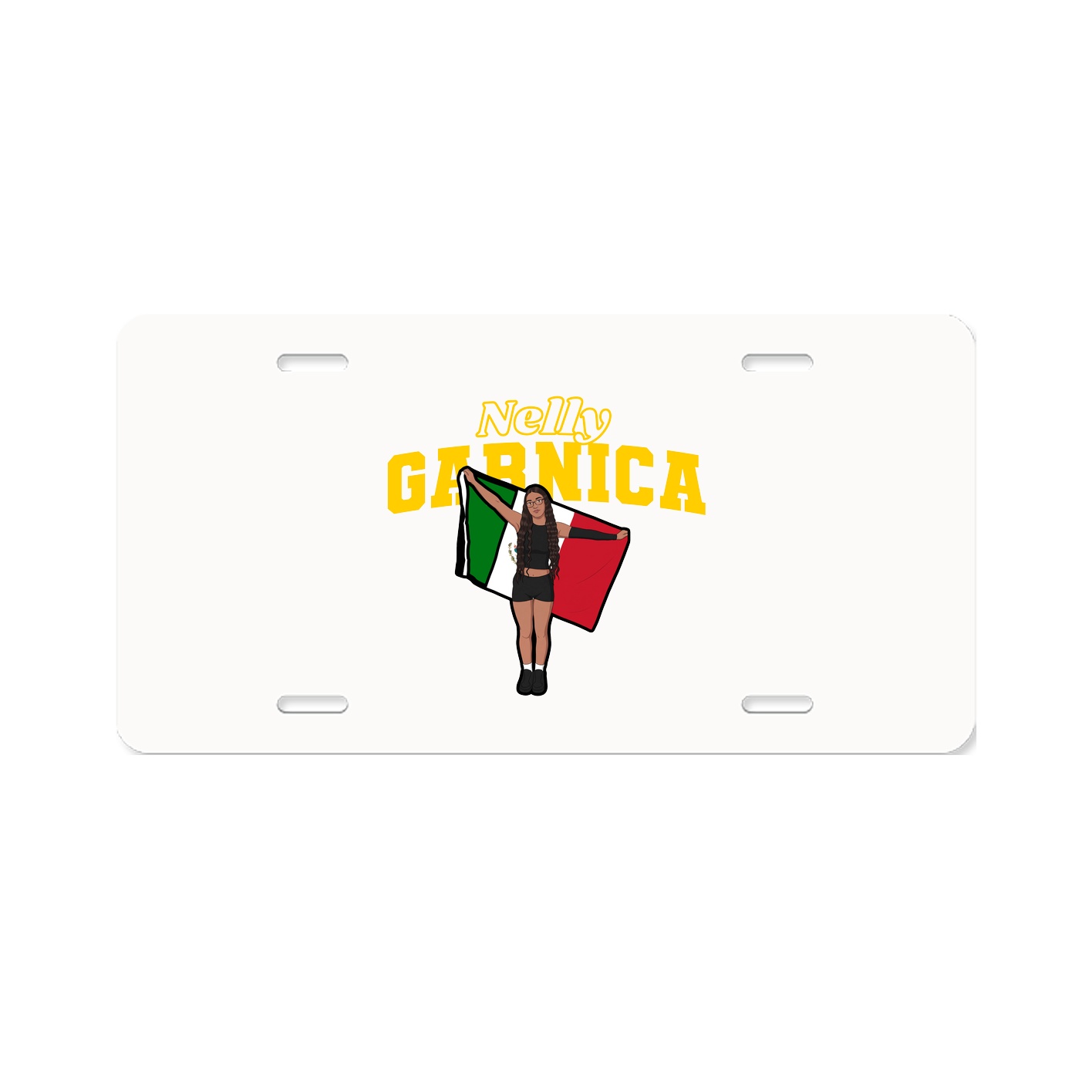 License Plate — Name Arch in Classic