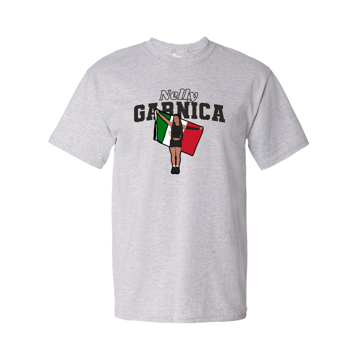 Tee — Name Arch in Grey