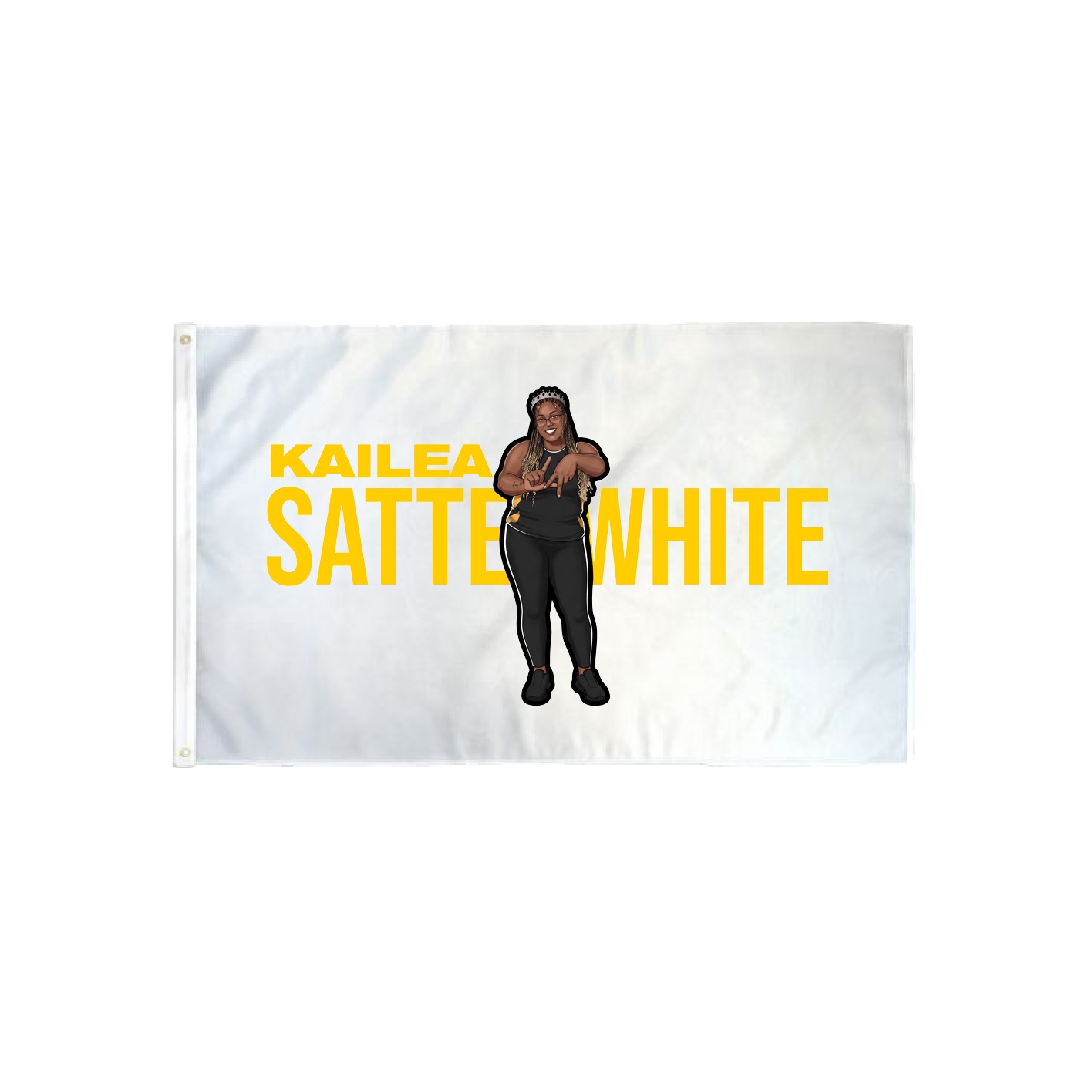 3x5 Flag — Player Name in Classic