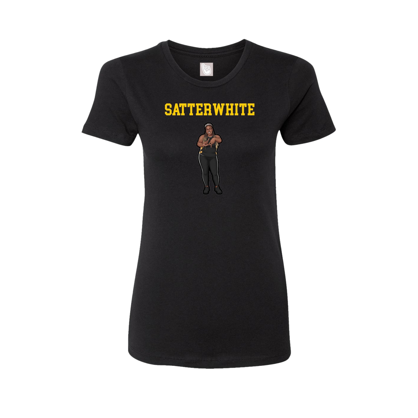 Fitted Women's Tee — Shirsey in Black