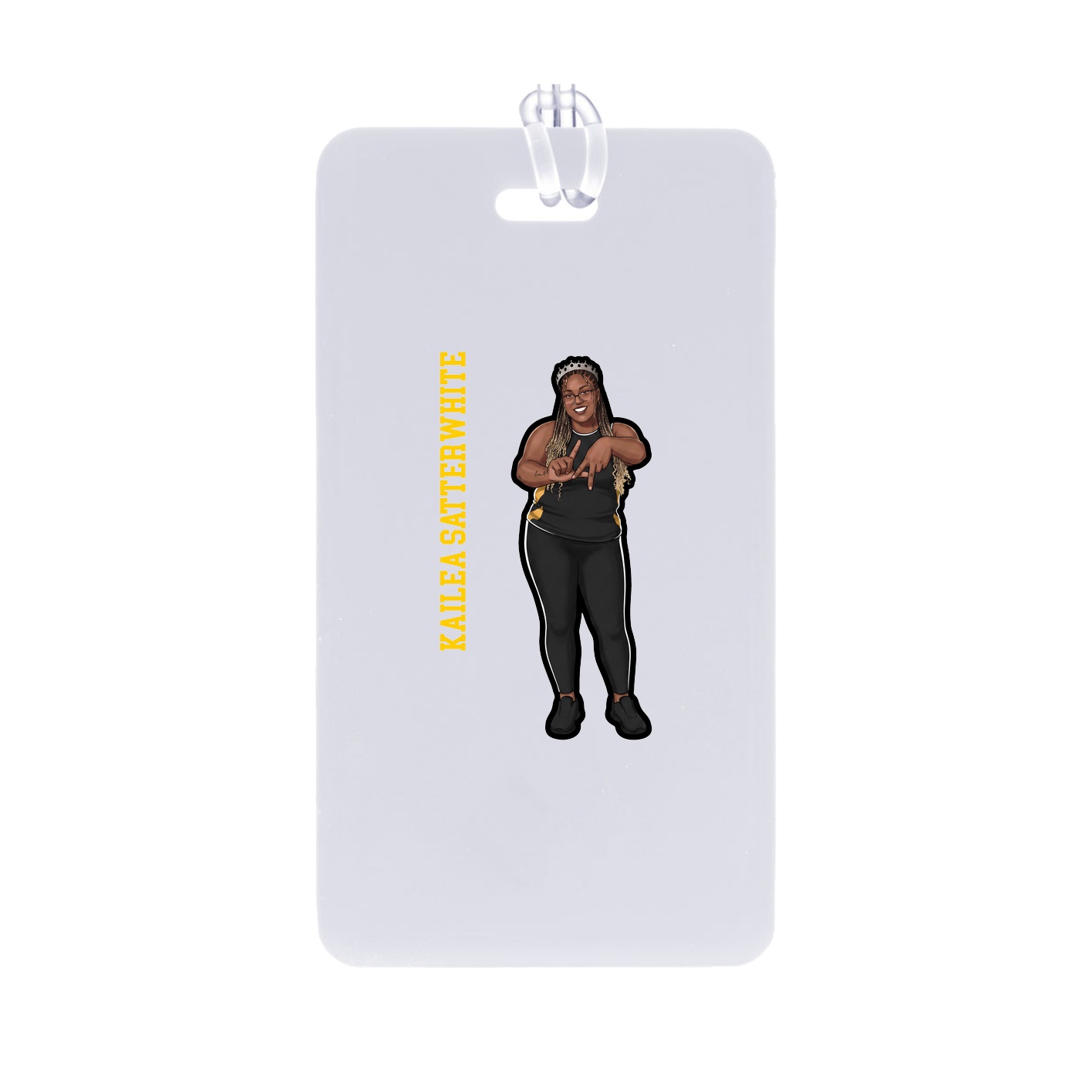 Bag Tag — Name Vertical in Classic