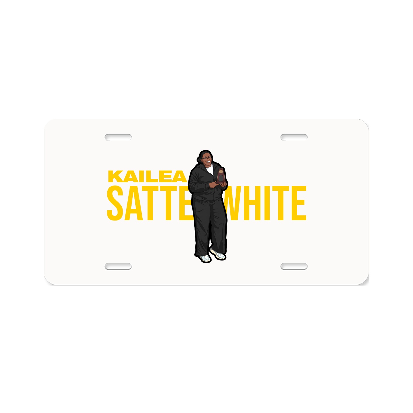 License Plate — Player Name in Classic
