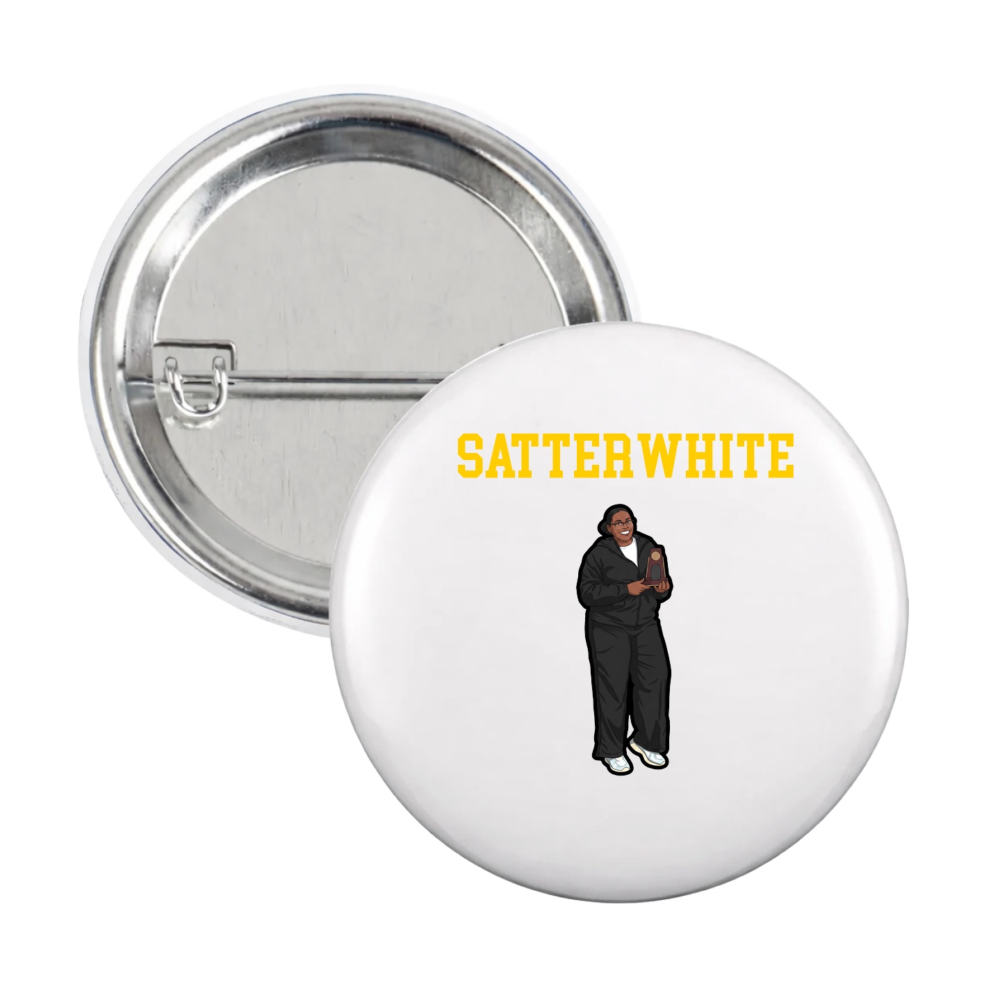 Game Day Button — Shirsey in White